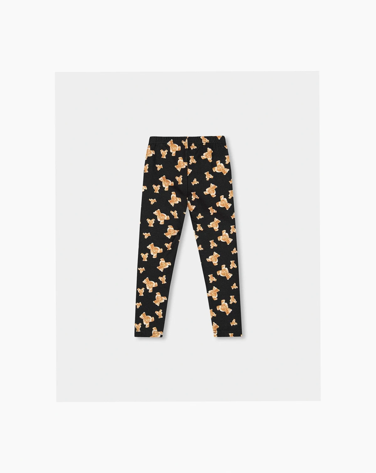Toddler Girls Jersey Leggings Black Teddy Bear Print - Toddler|Child