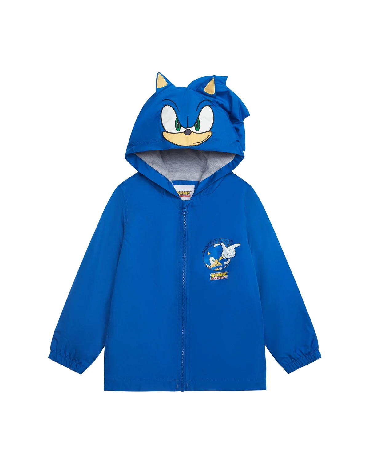 Toddler Boys Rain Coat With Hood Ornament