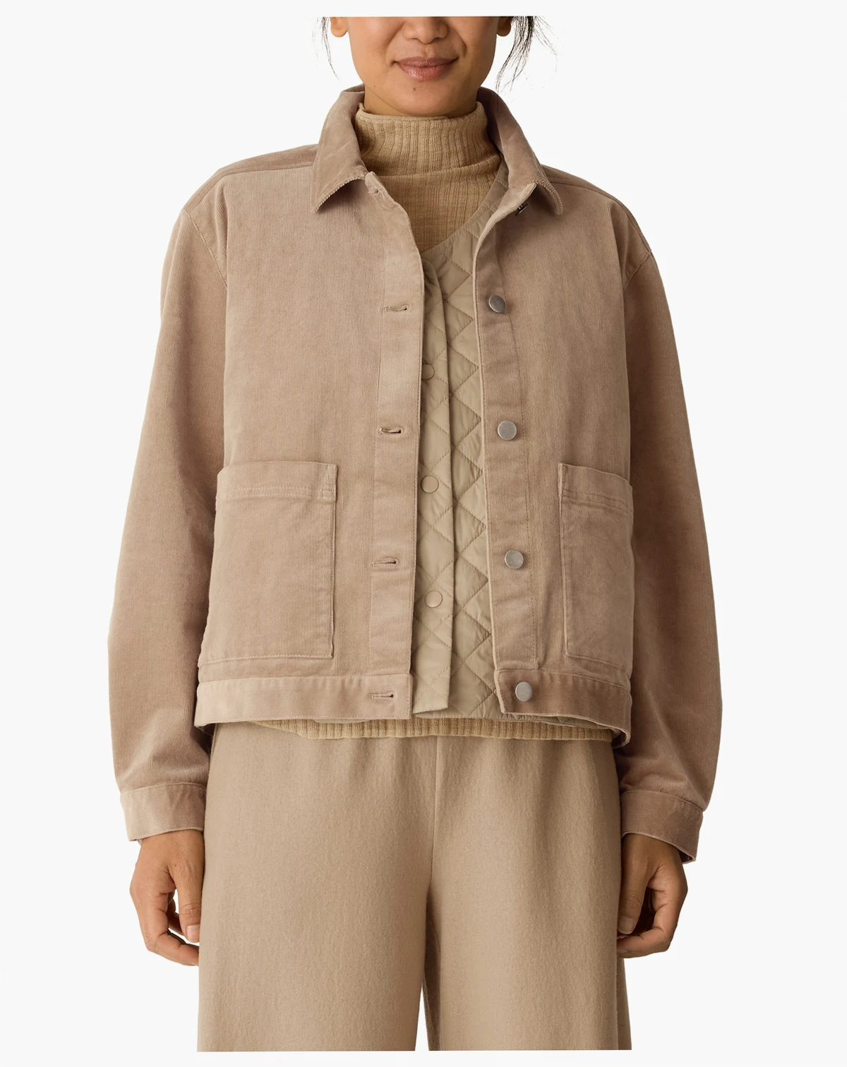 Women's Classic Collar Long Sleeve Jacket