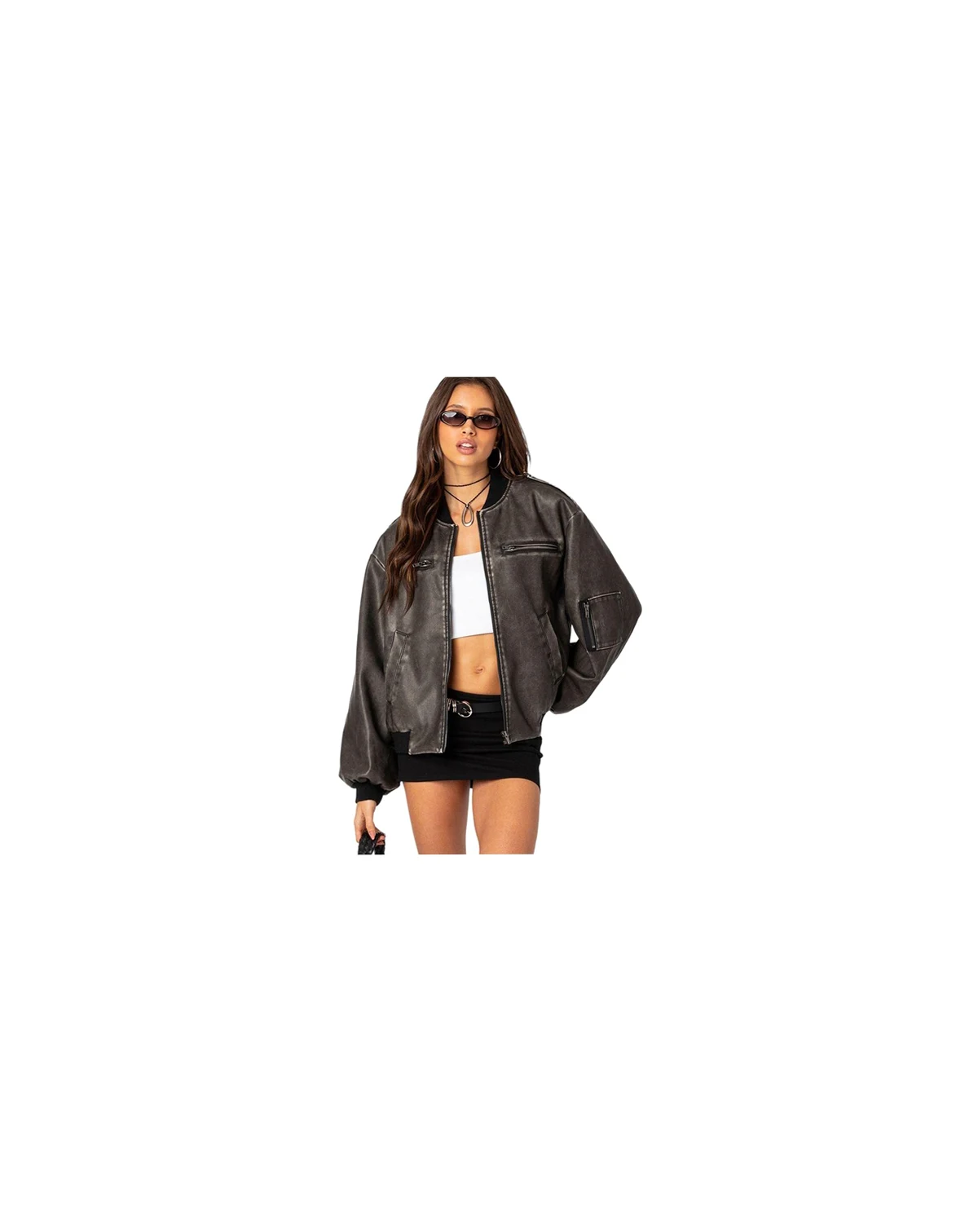 Women's Vava washed bomber jacket
