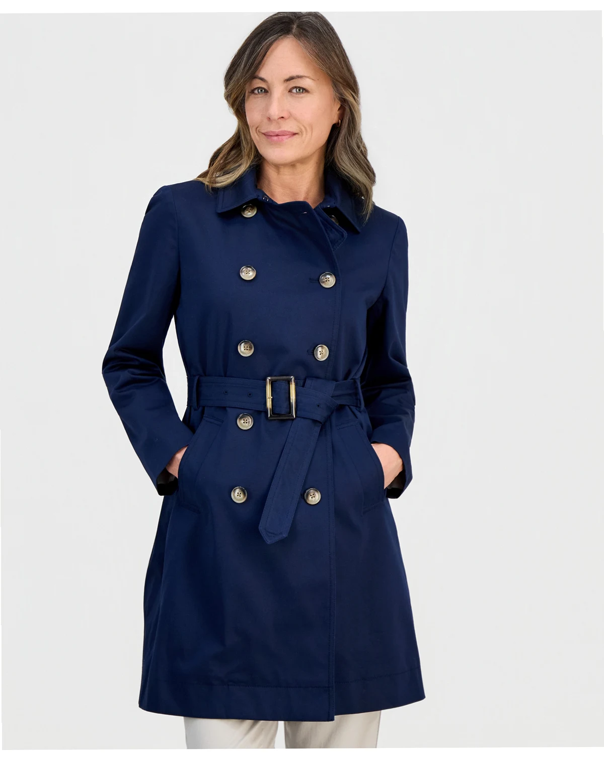 Petite Classic Trench Coat, Macy's Exclusive