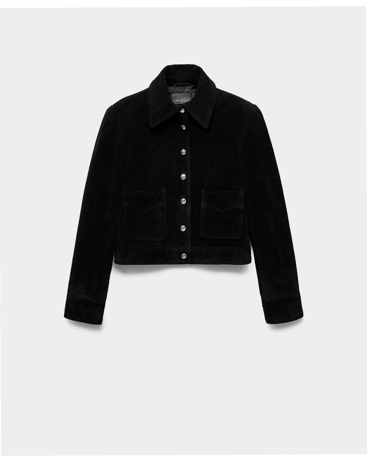 Women's Buttons Suede Leather Jacket