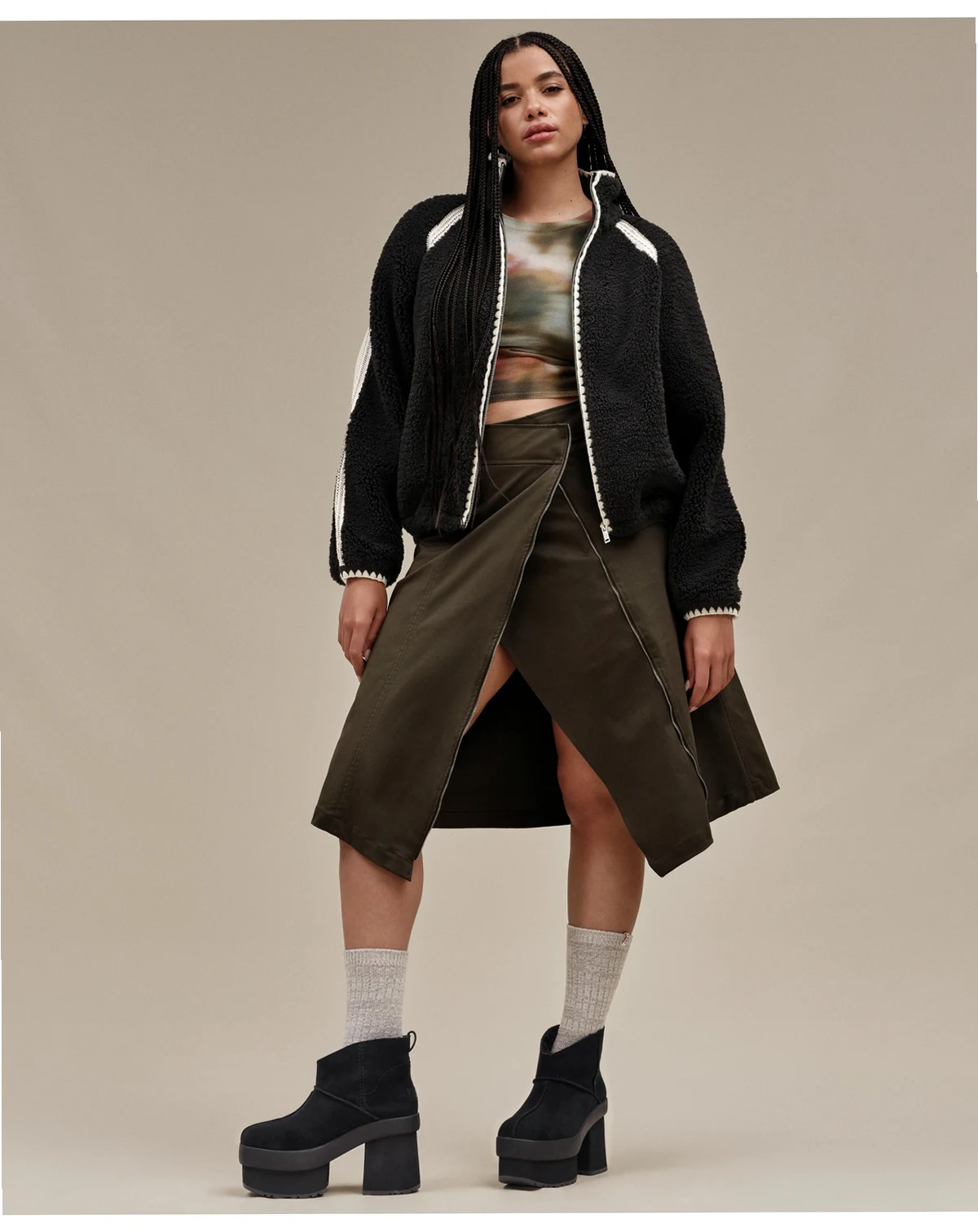 Women's Nikia Crochet Fluff Jacket