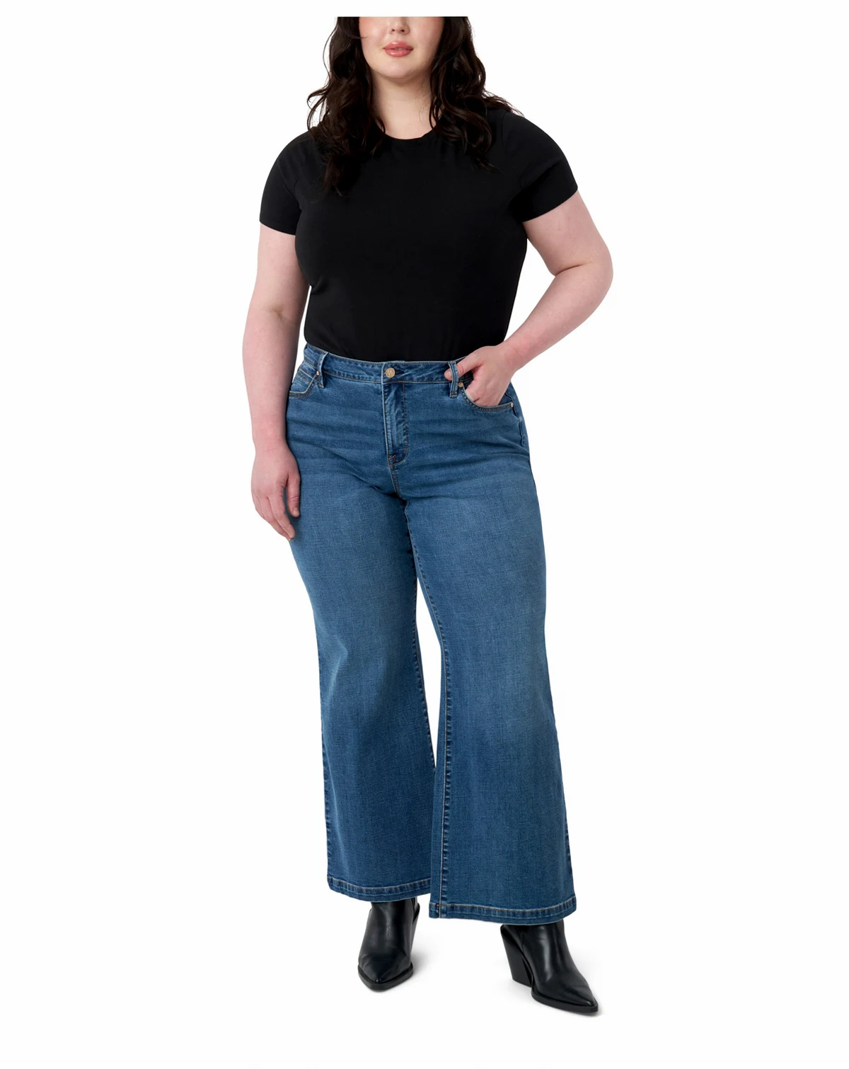 Plus Size Bella Wide Leg Jeans