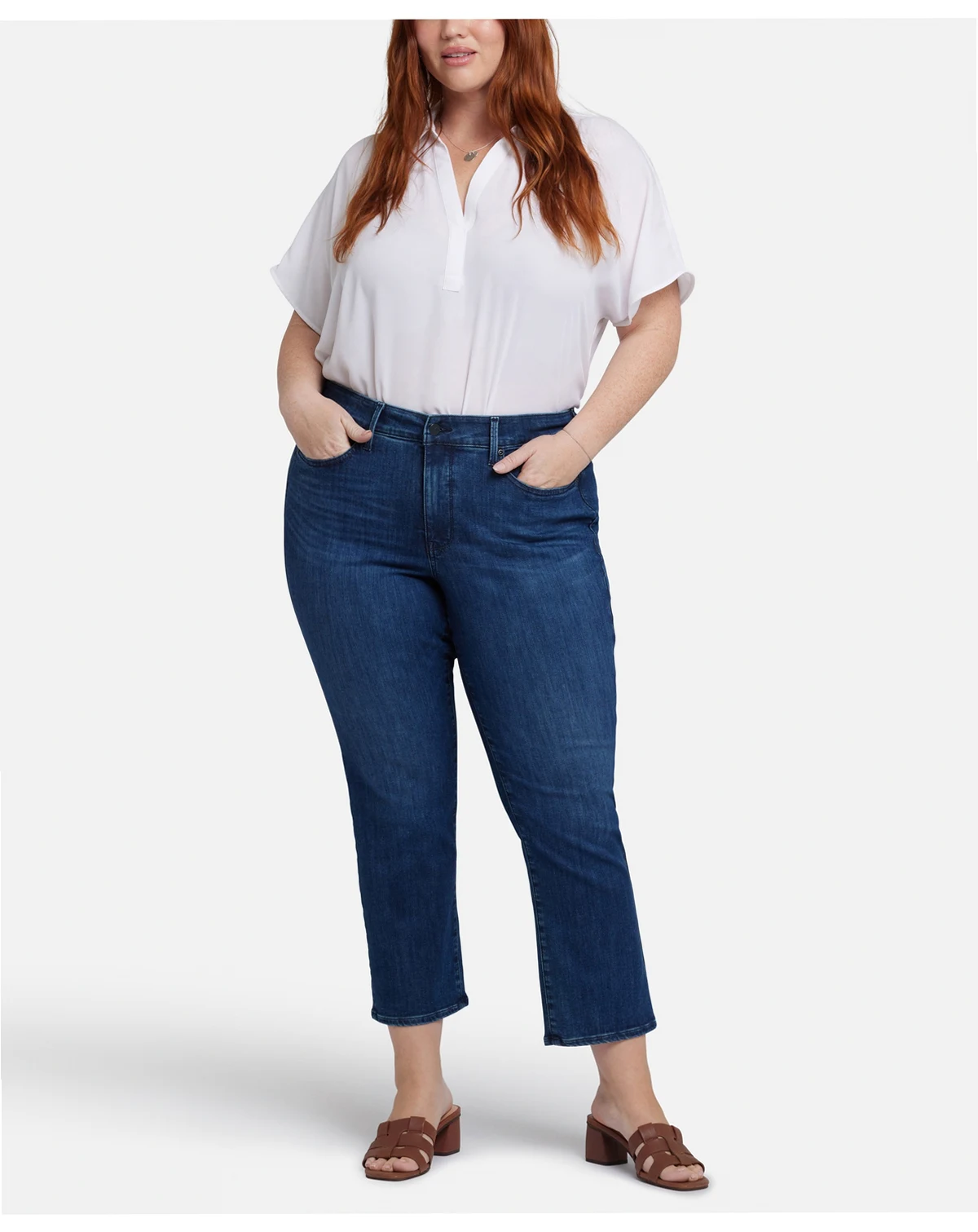 Plus Size Marilyn Straight Ankle Jeans