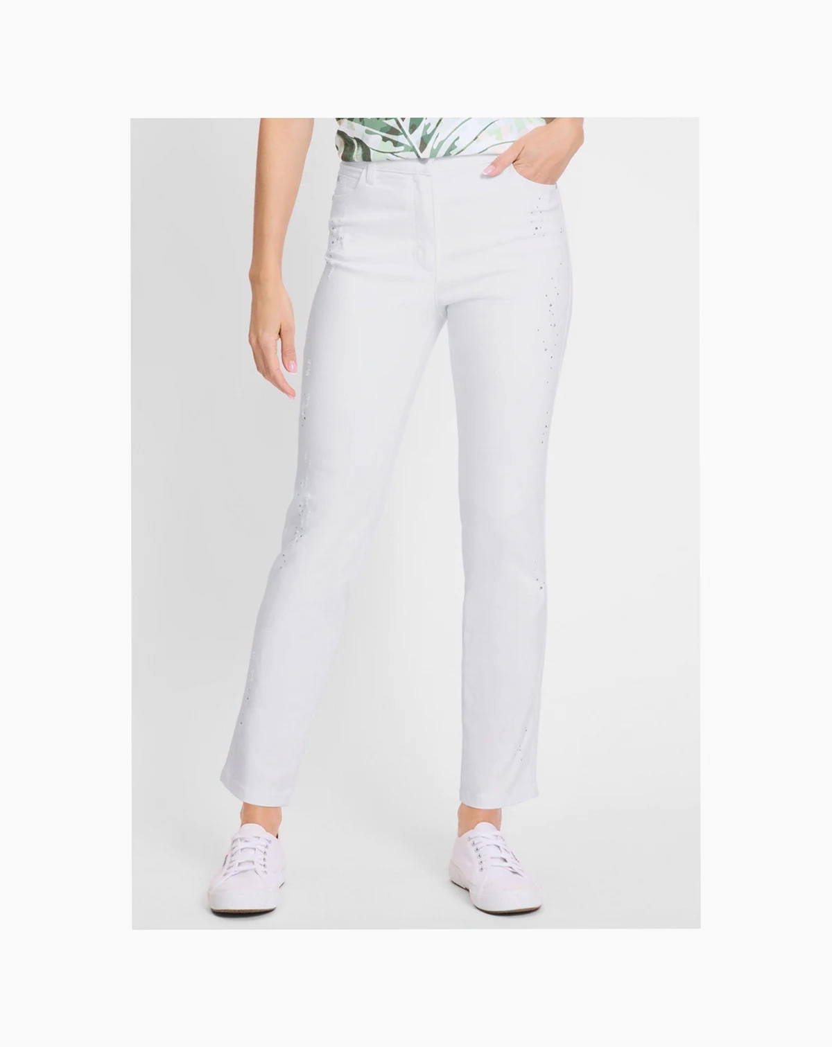 Women's Lisa Fit Straight Embellished Jean