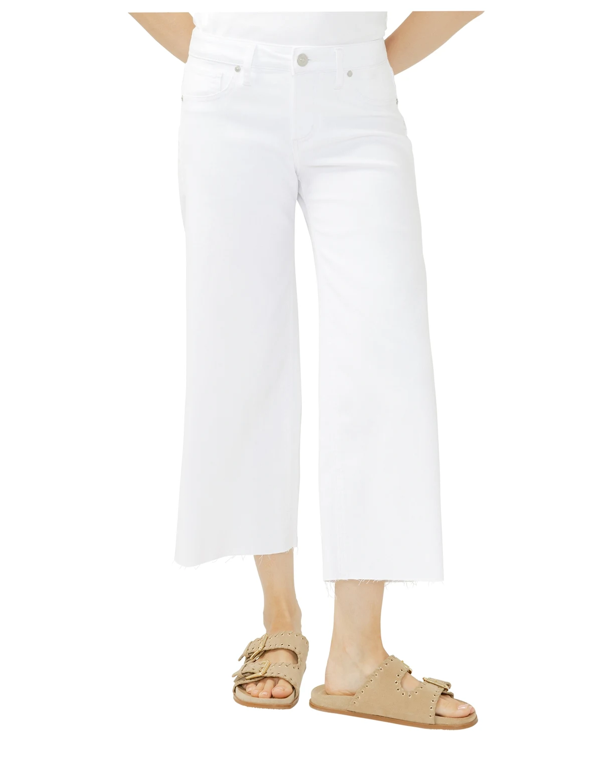 Women's Suki Mid-Rise Cropped Wide-Leg Luxe Stretch Jeans