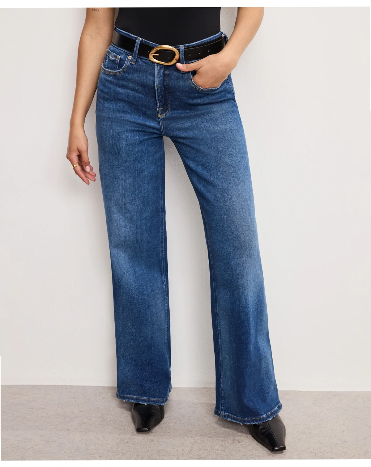 Soft Tech Good Petite Skate Wide Leg Jeans