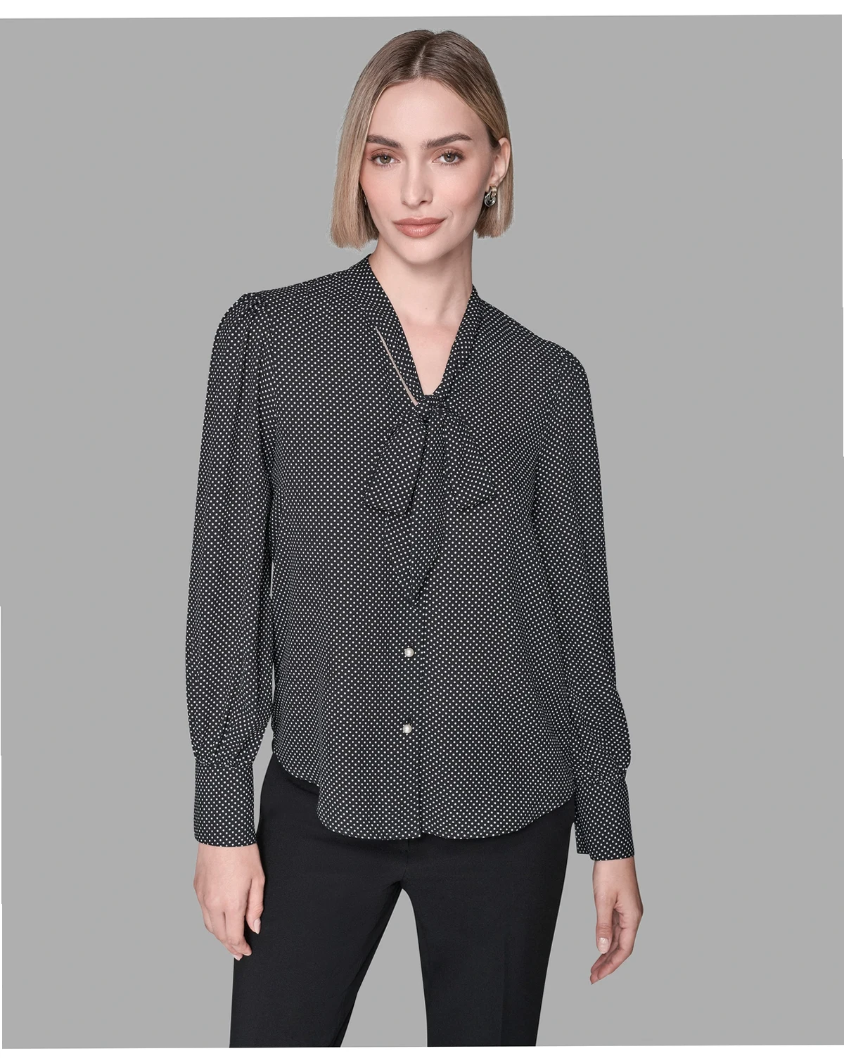 Women's V-Neck Button Down Blouse