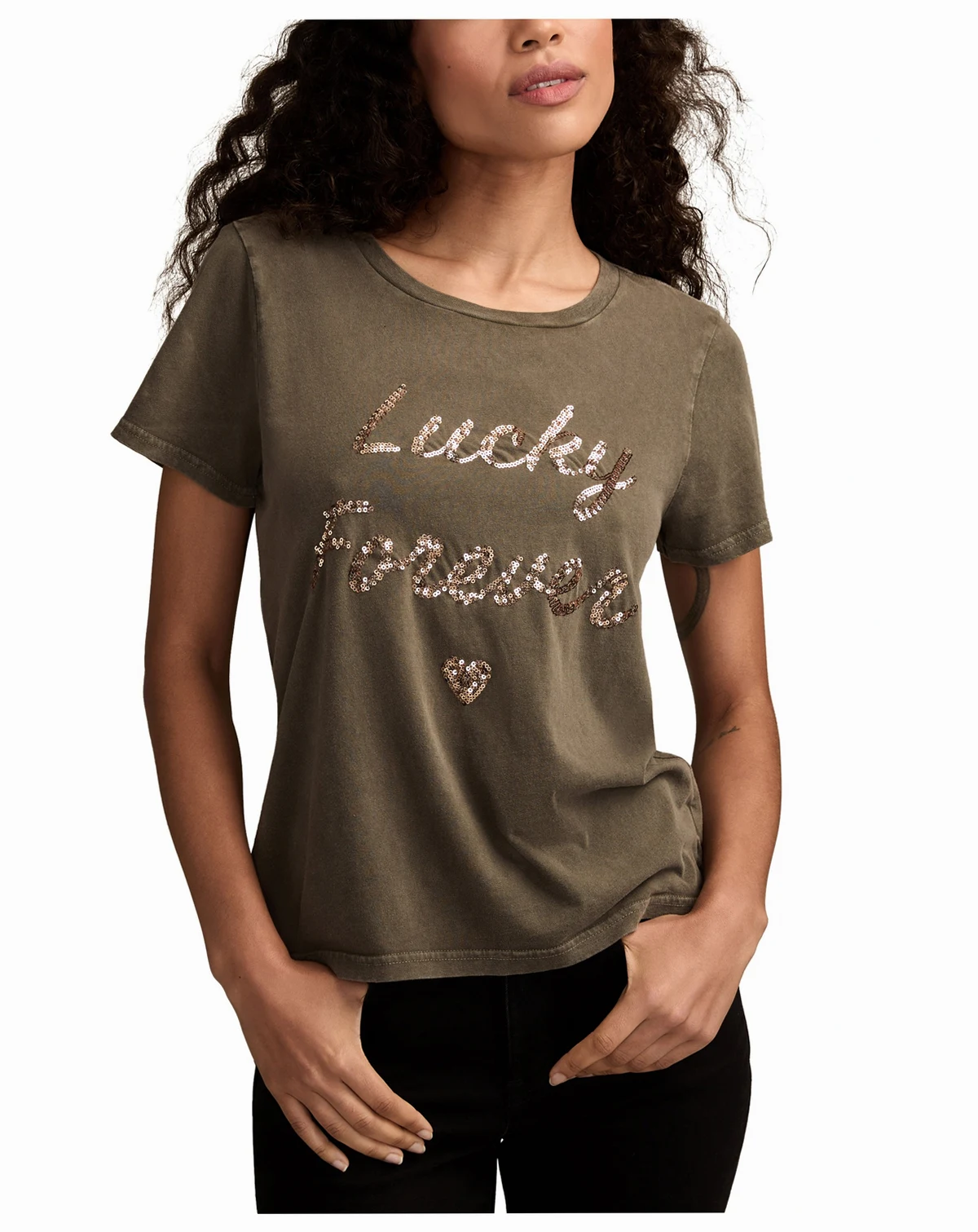 Women's Lucky In Love Classic Crewneck T-Shirt
