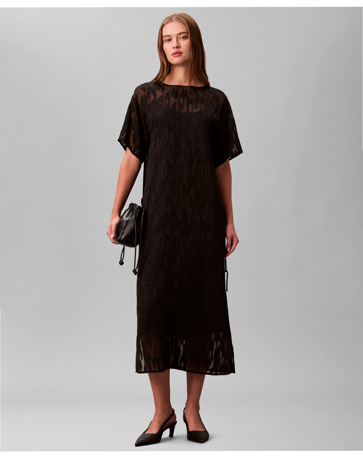Women's Short Sleeve Midi Dress