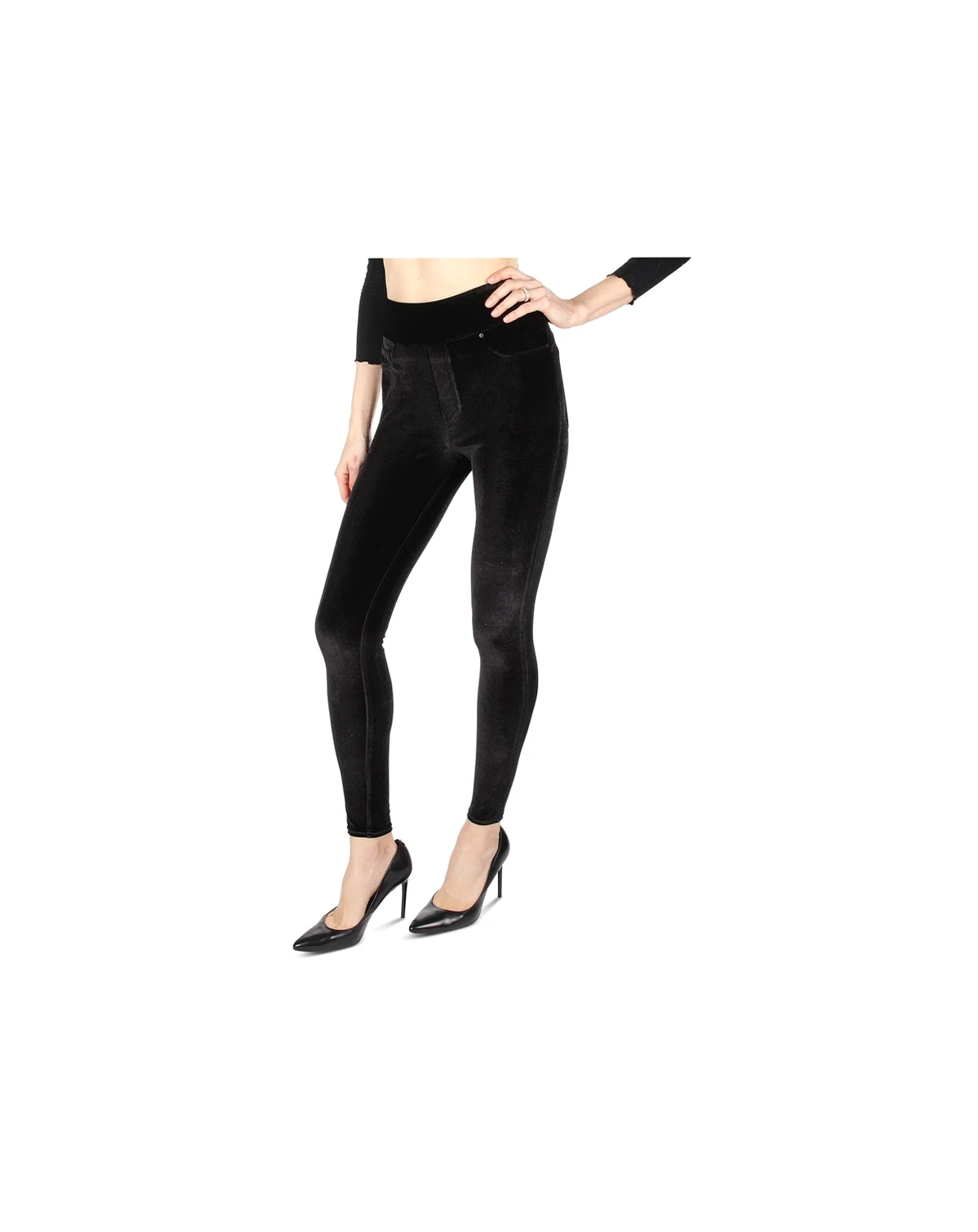 Women's Velvet High-Waist Shaping Leggings