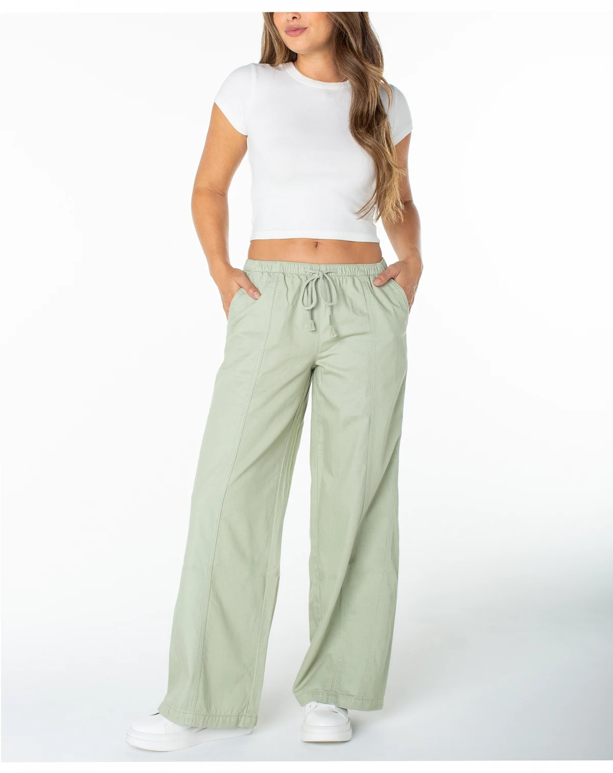 Juniors' Pull-On Wide-Leg Pants