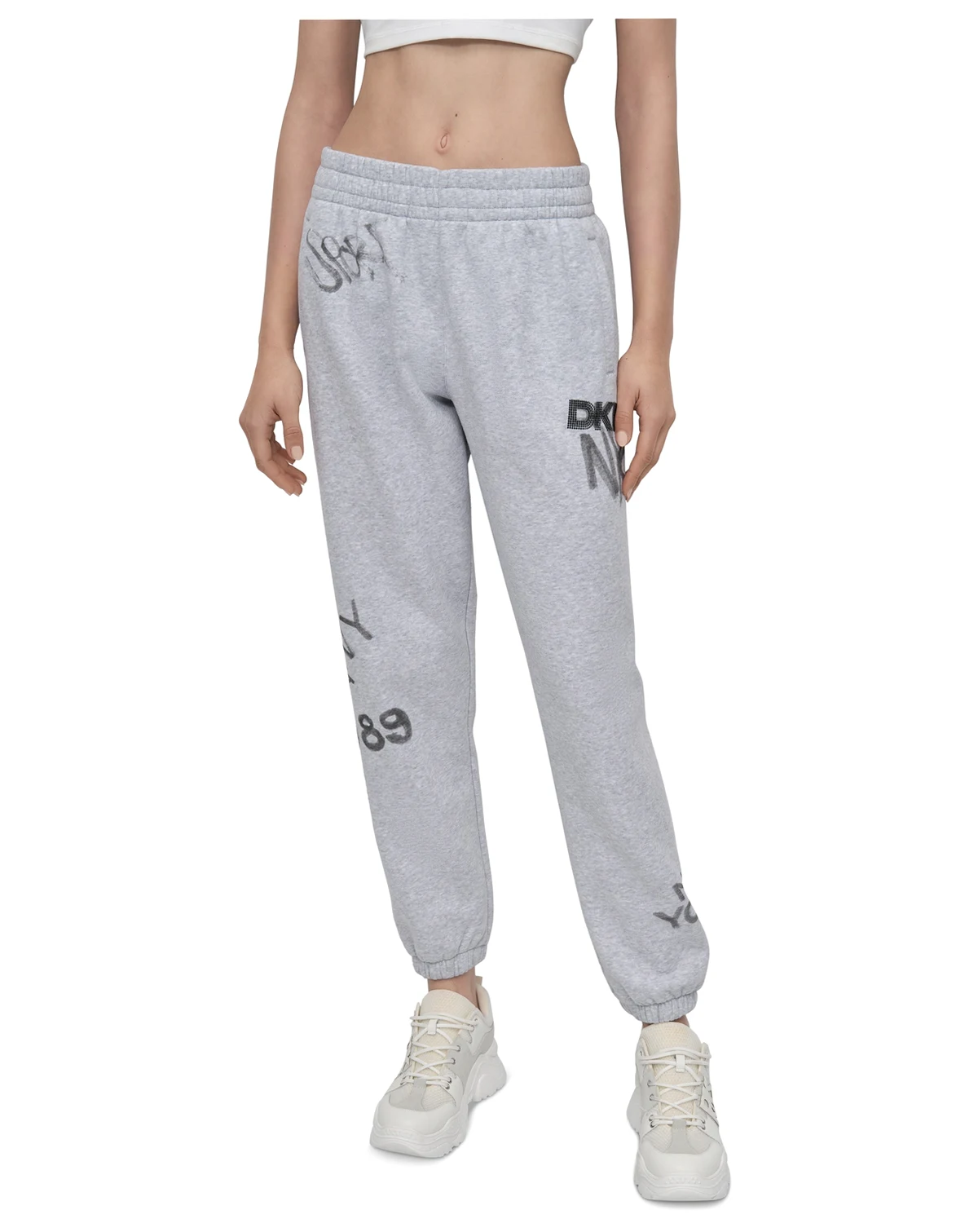 Women's Graffiti Logo Cotton-Blend Joggers