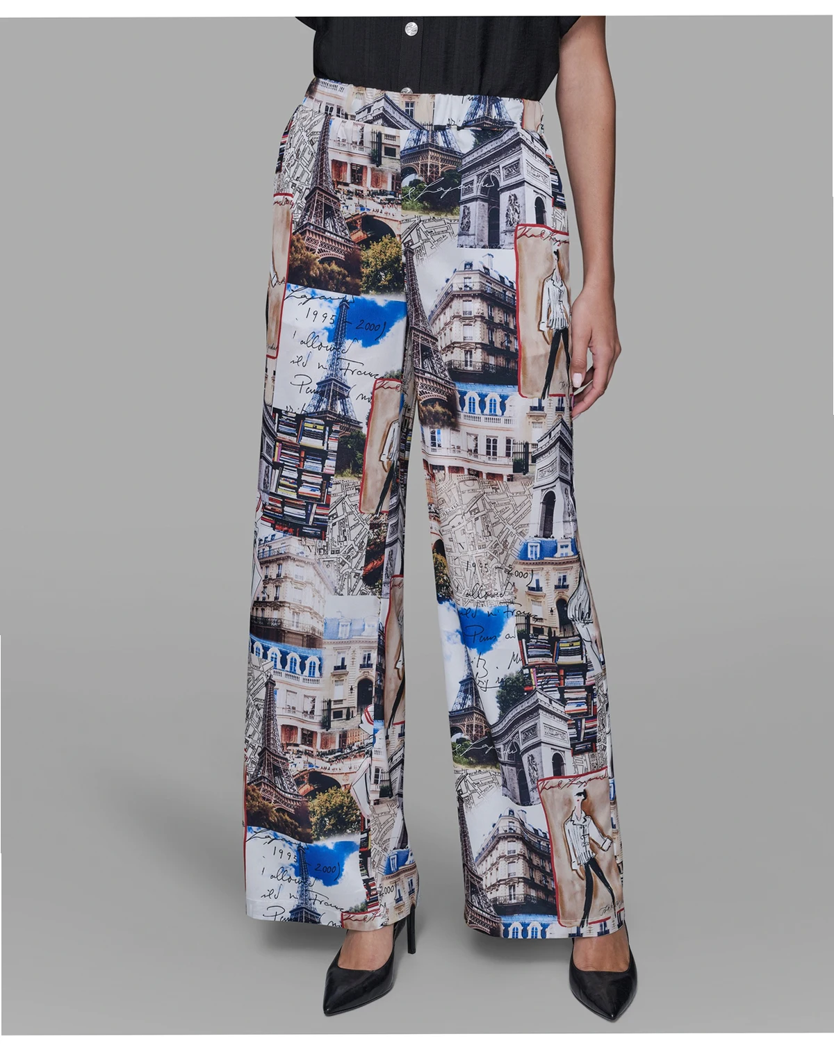 Women's City Scene Printed Pull-On Pants