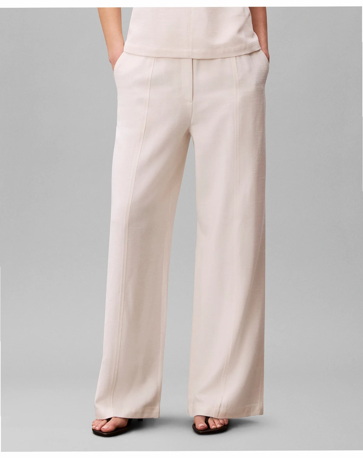 Women's Textured High-Rise Pants