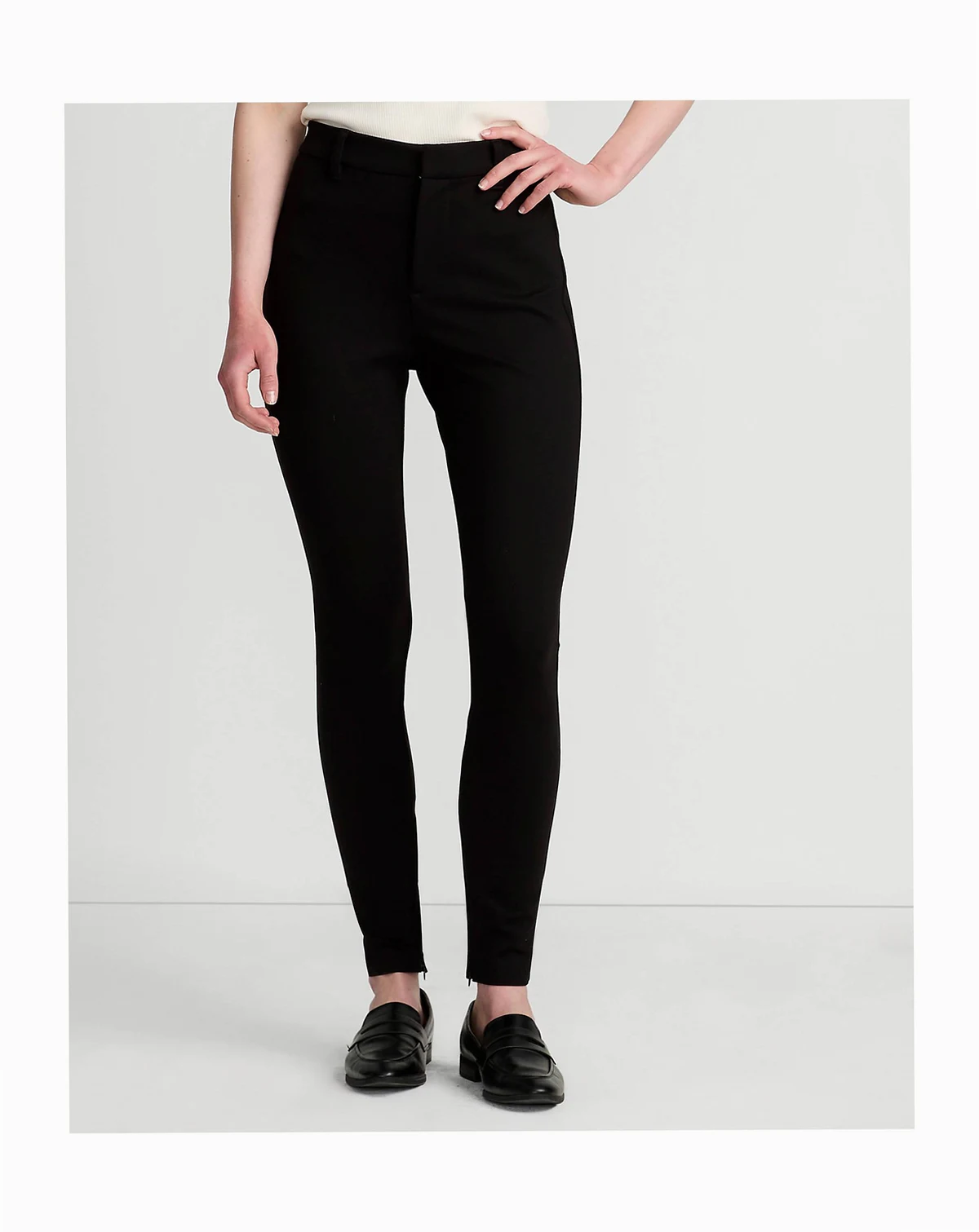 Women's High Rise Ponte Polished Leggings