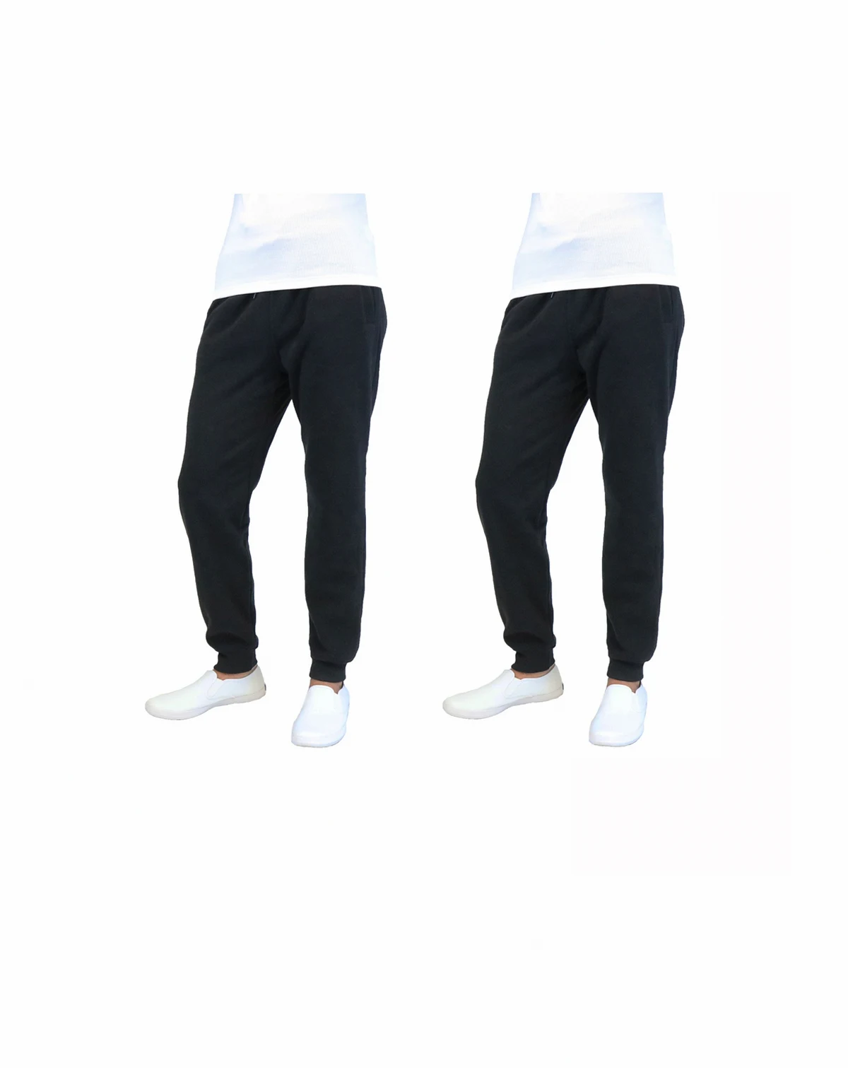 Men's 2-Packs Slim-Fit Fleece Jogger Sweatpants