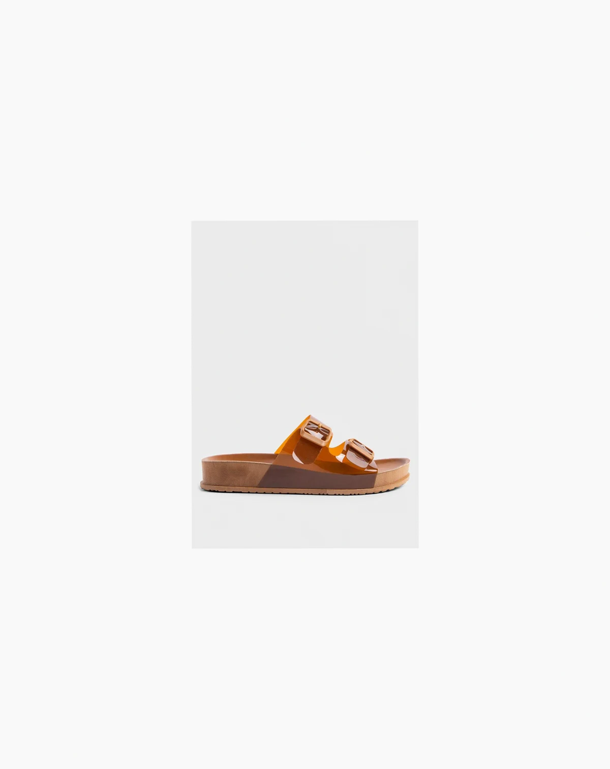 Womens Minata Platform Buckled Slide Sandals