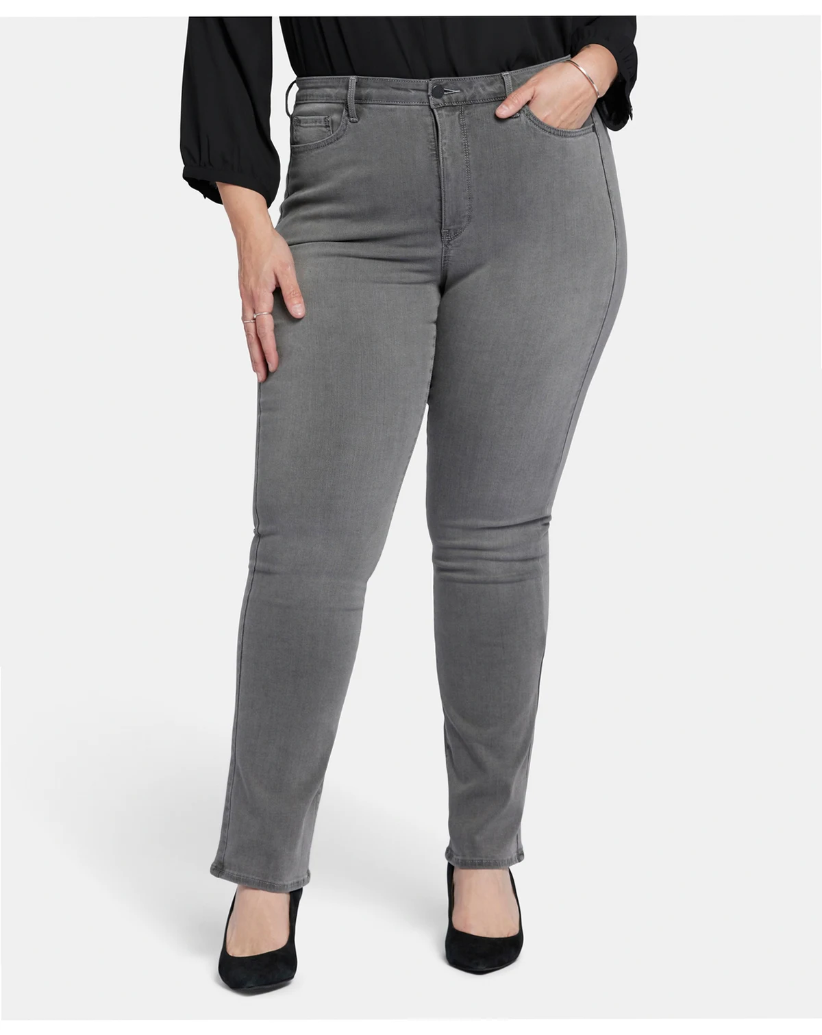 Plus Size High Rise Billie Slim Bootcut Jeans