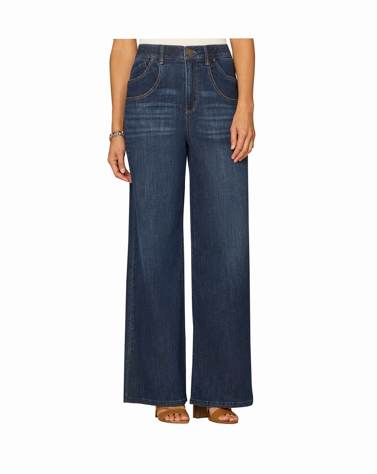 Petite Ultra Skyrise Double Pocket Wide-Leg Jeans