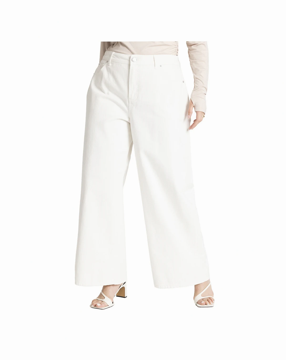 Plus Size The Yvette Rigid Wide Leg Jean