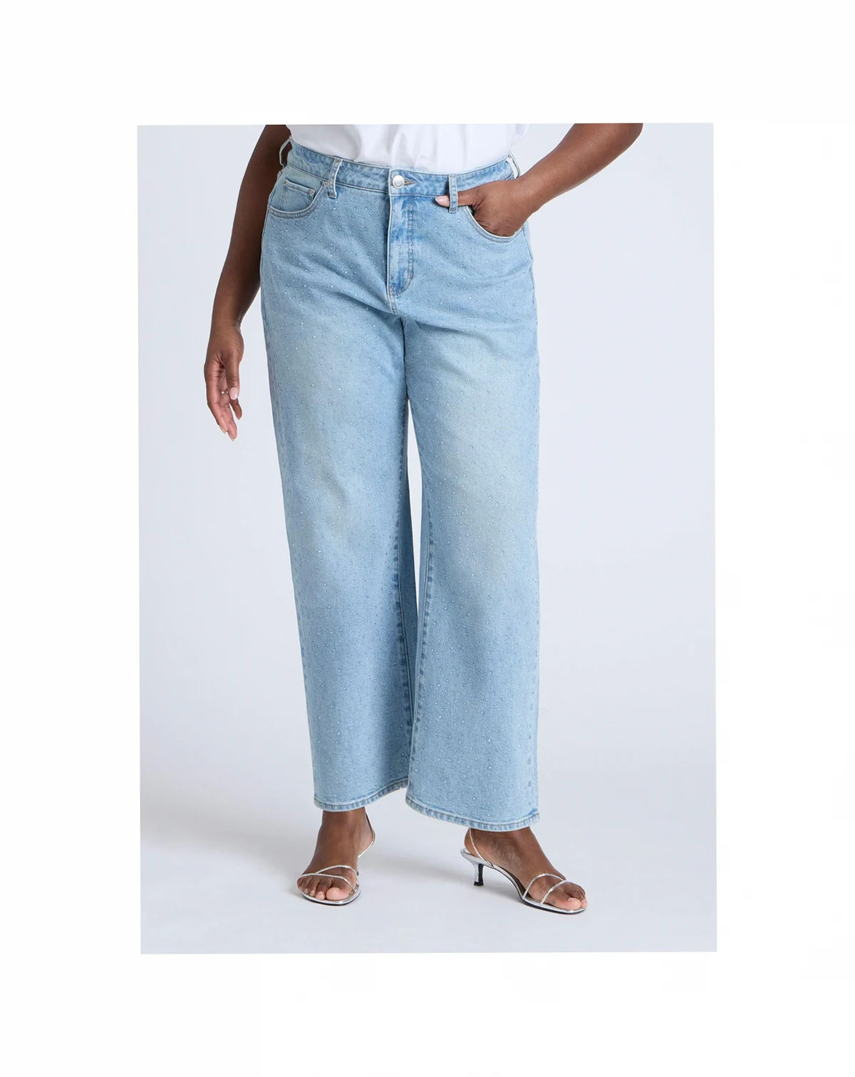 Women's The Sparkle Naomi Straight Leg Jean