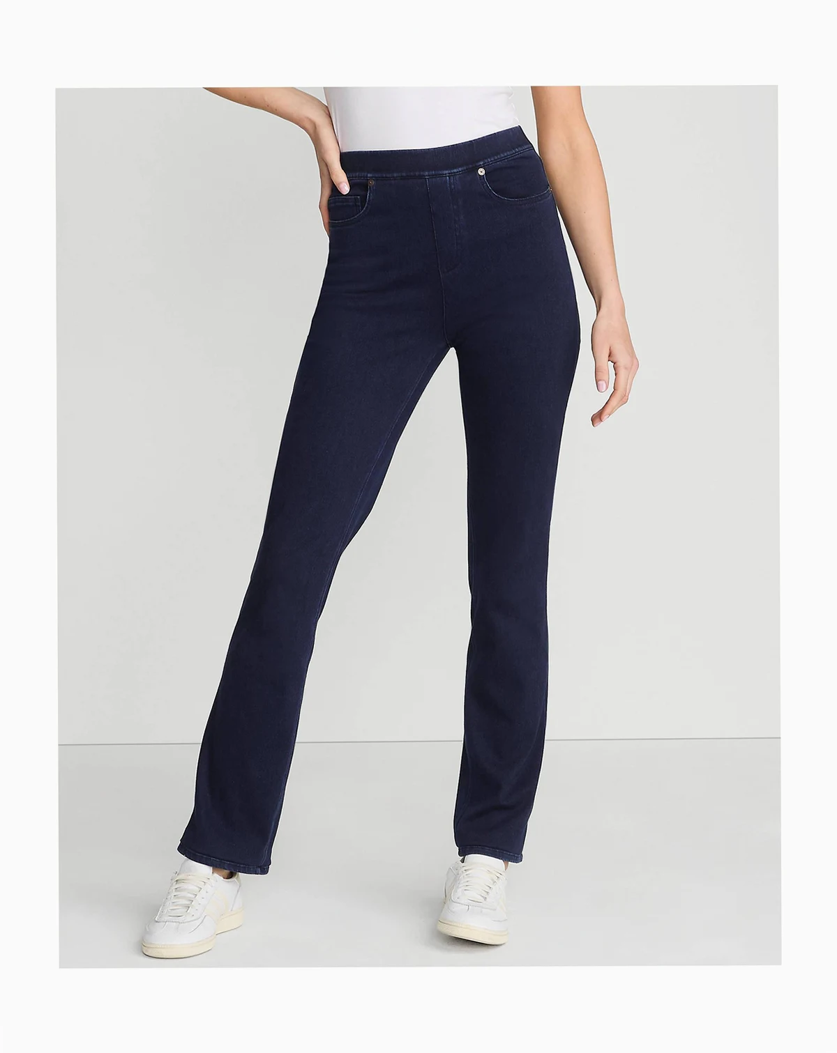Women's Tall Starfish High Rise Knit Denim Straight Jeans