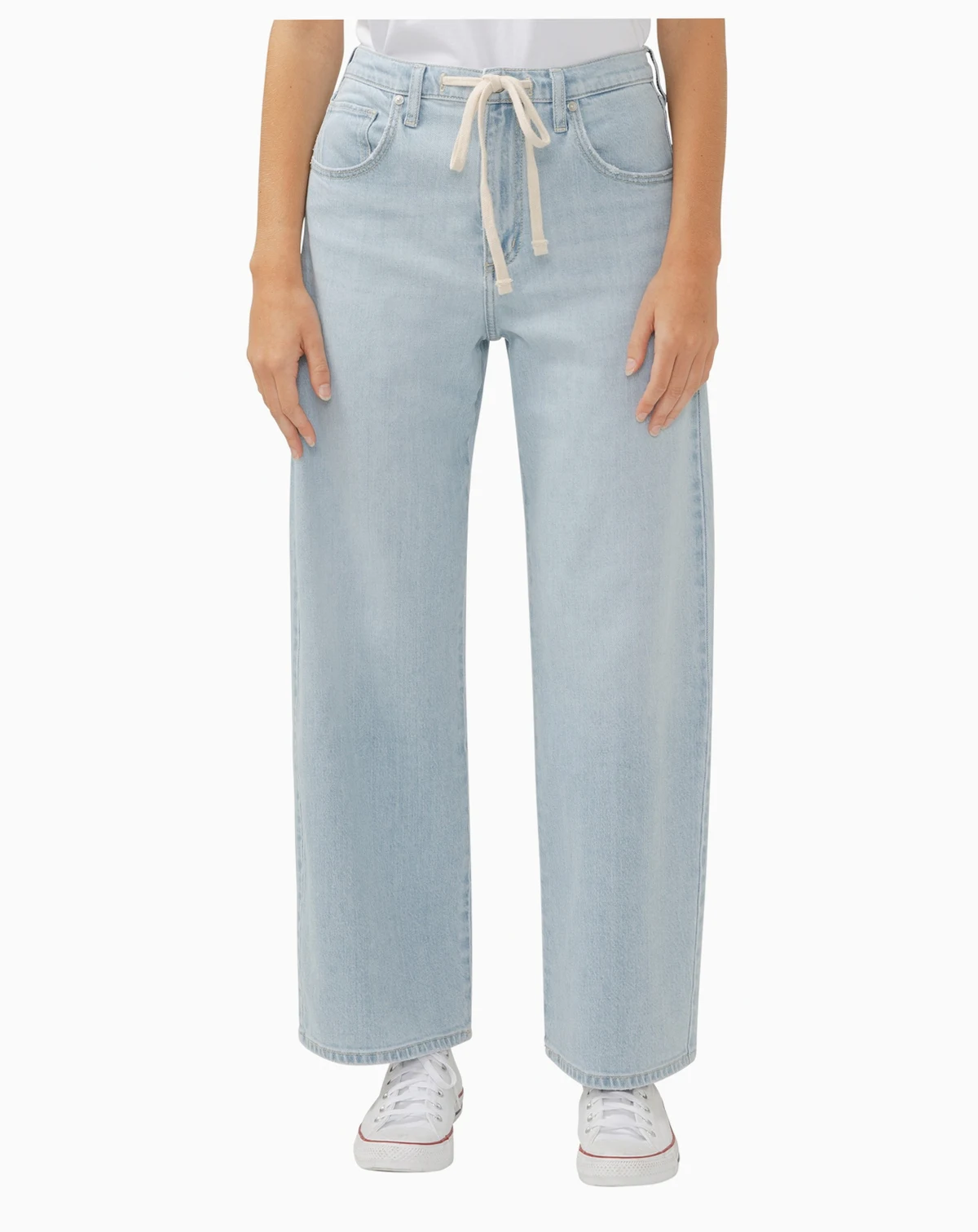 Women's Be Easy Straight Leg Drawstring Jeans