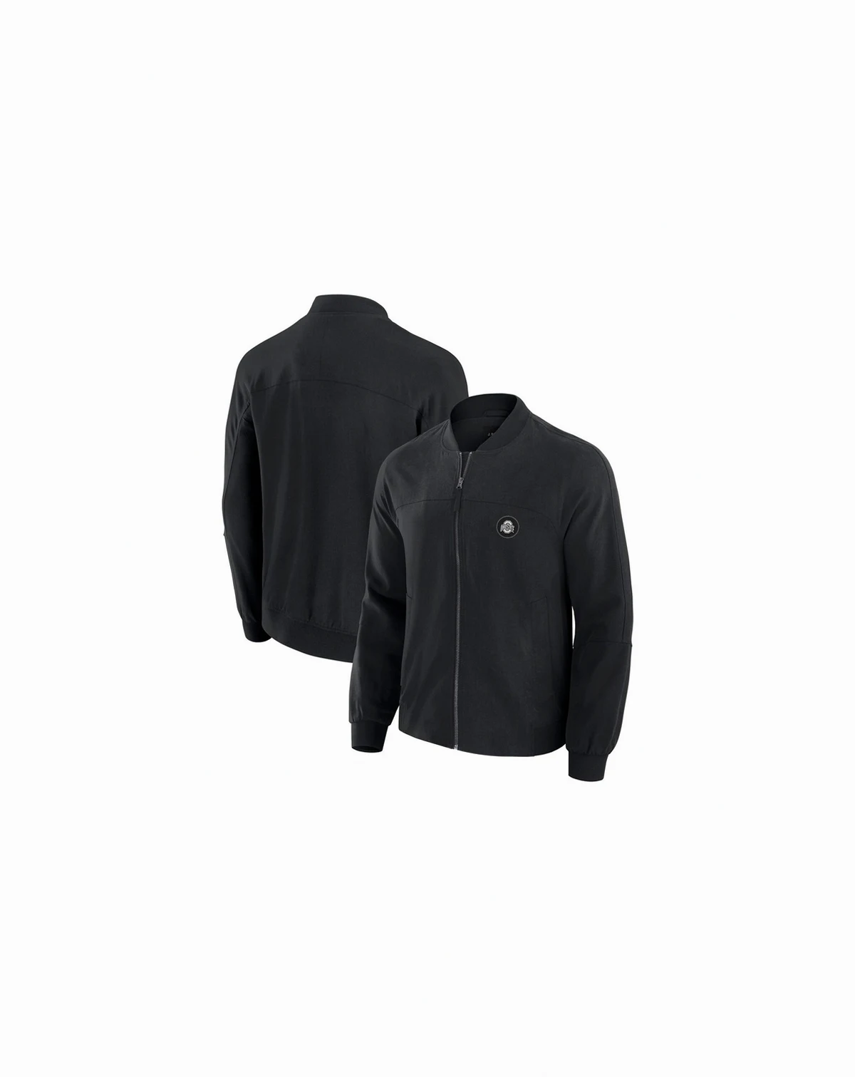 Men's Black Ohio State Buckeyes Lightweight Cover-4 Tri-Blend Full-Zip Jacket