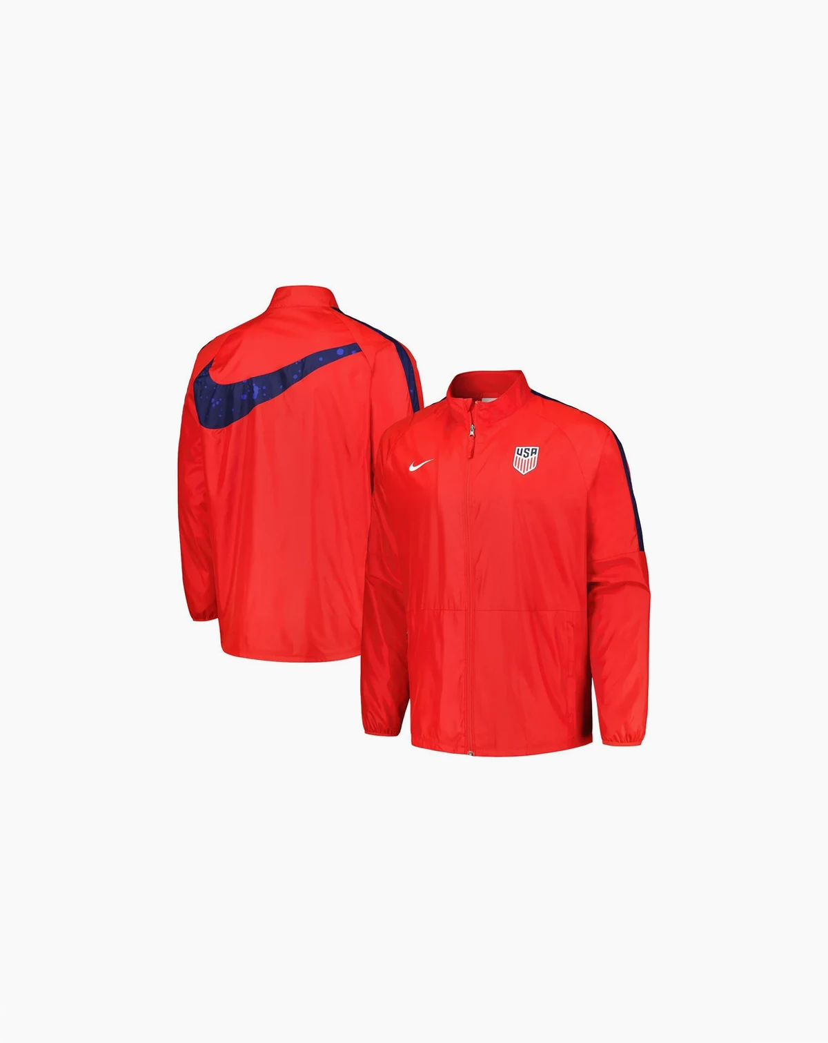 Men's Red USMNT 2023 Academy AWF Raglan Full-Zip Jacket