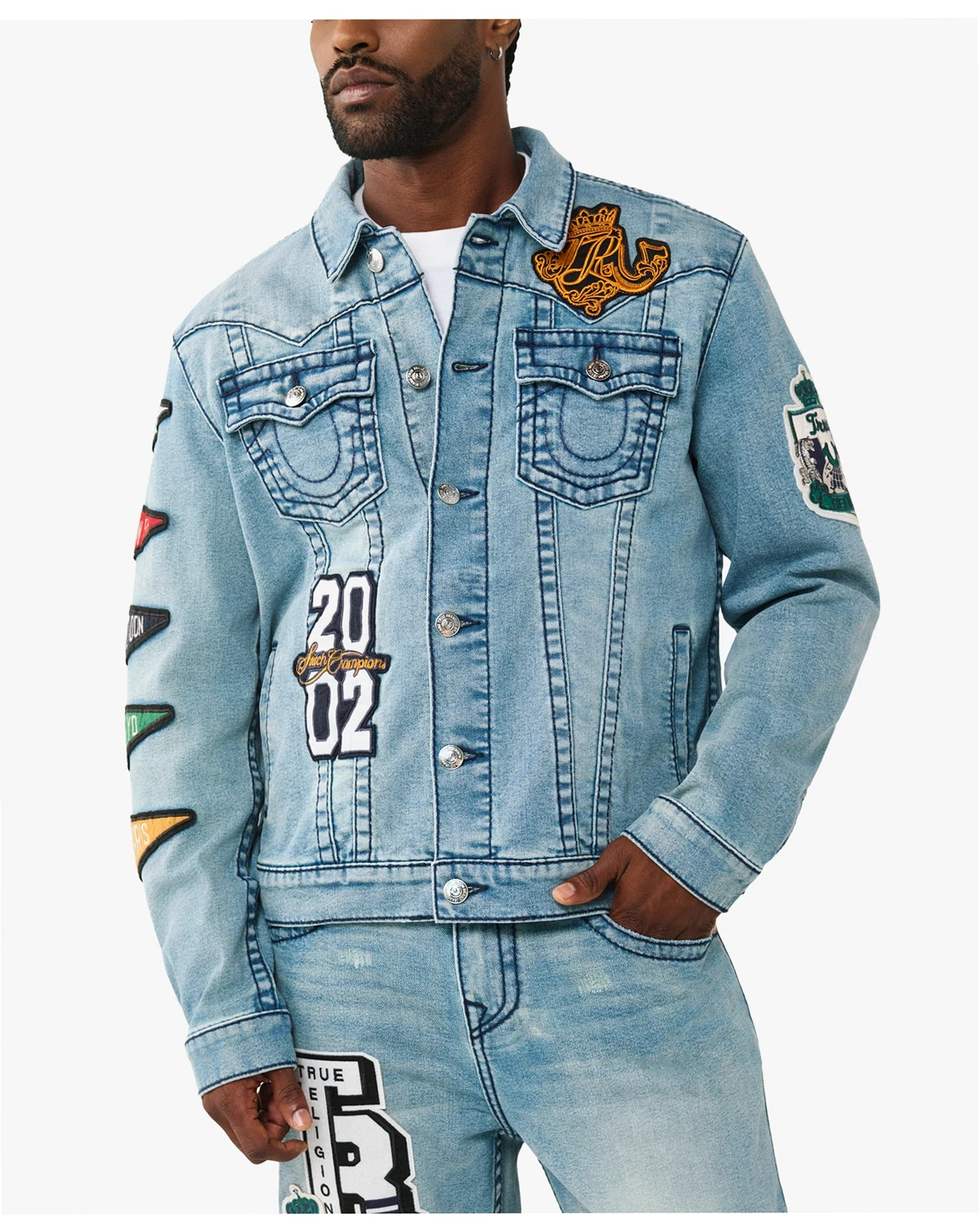 Men's Jimmy Varsity Patch Big T Jacket