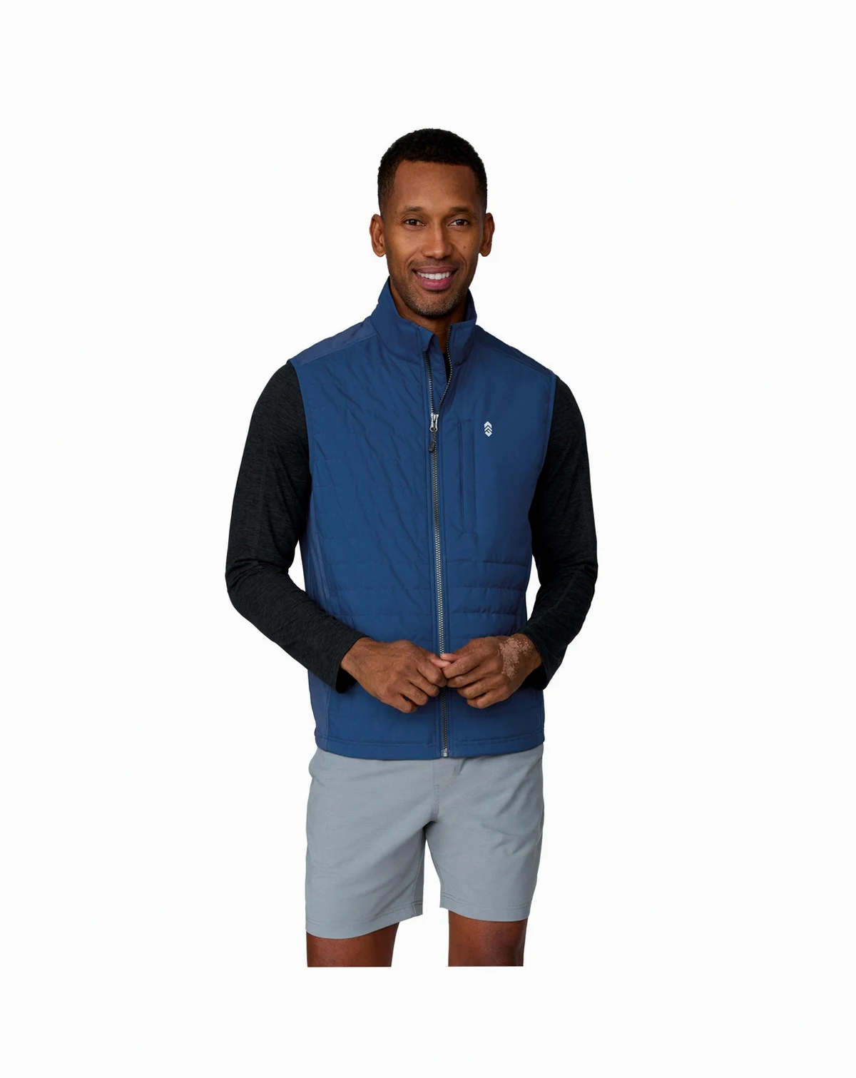 Men's High Stretch Full Zip Vest