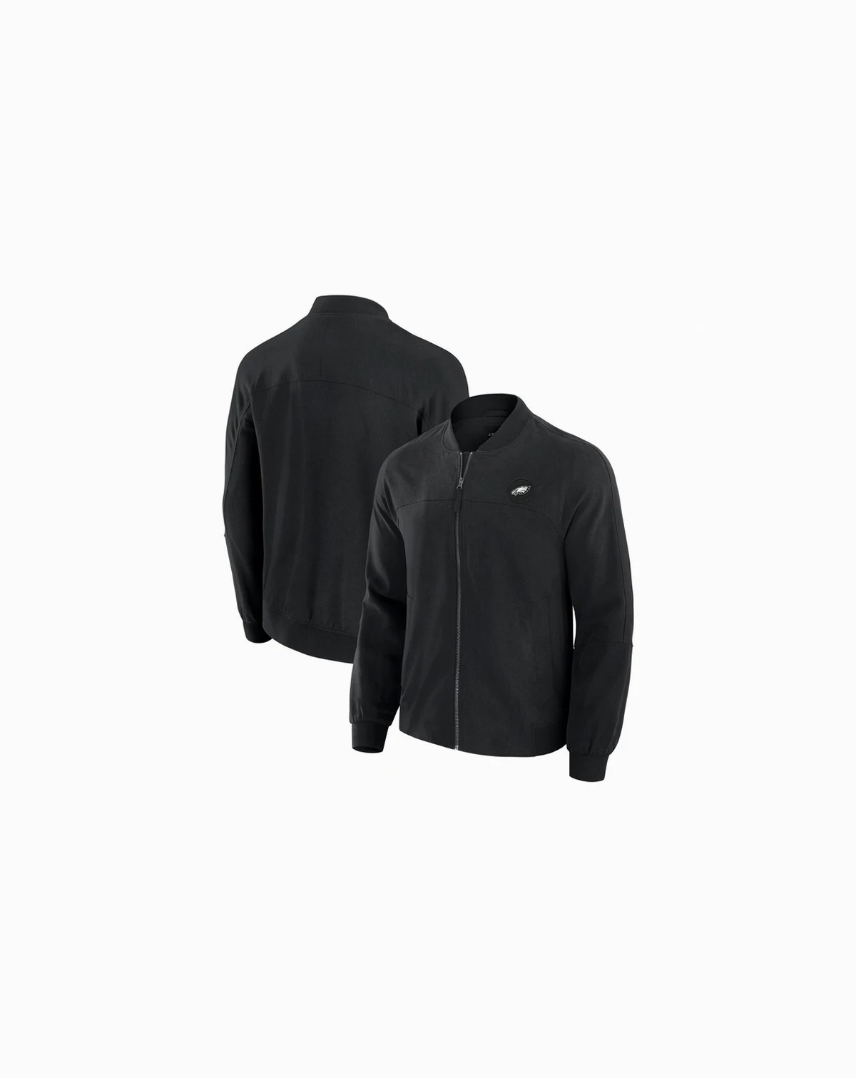 Men's Black Philadelphia Eagles Lightweight Cover-4 Tri-Blend Full-Zip Jacket