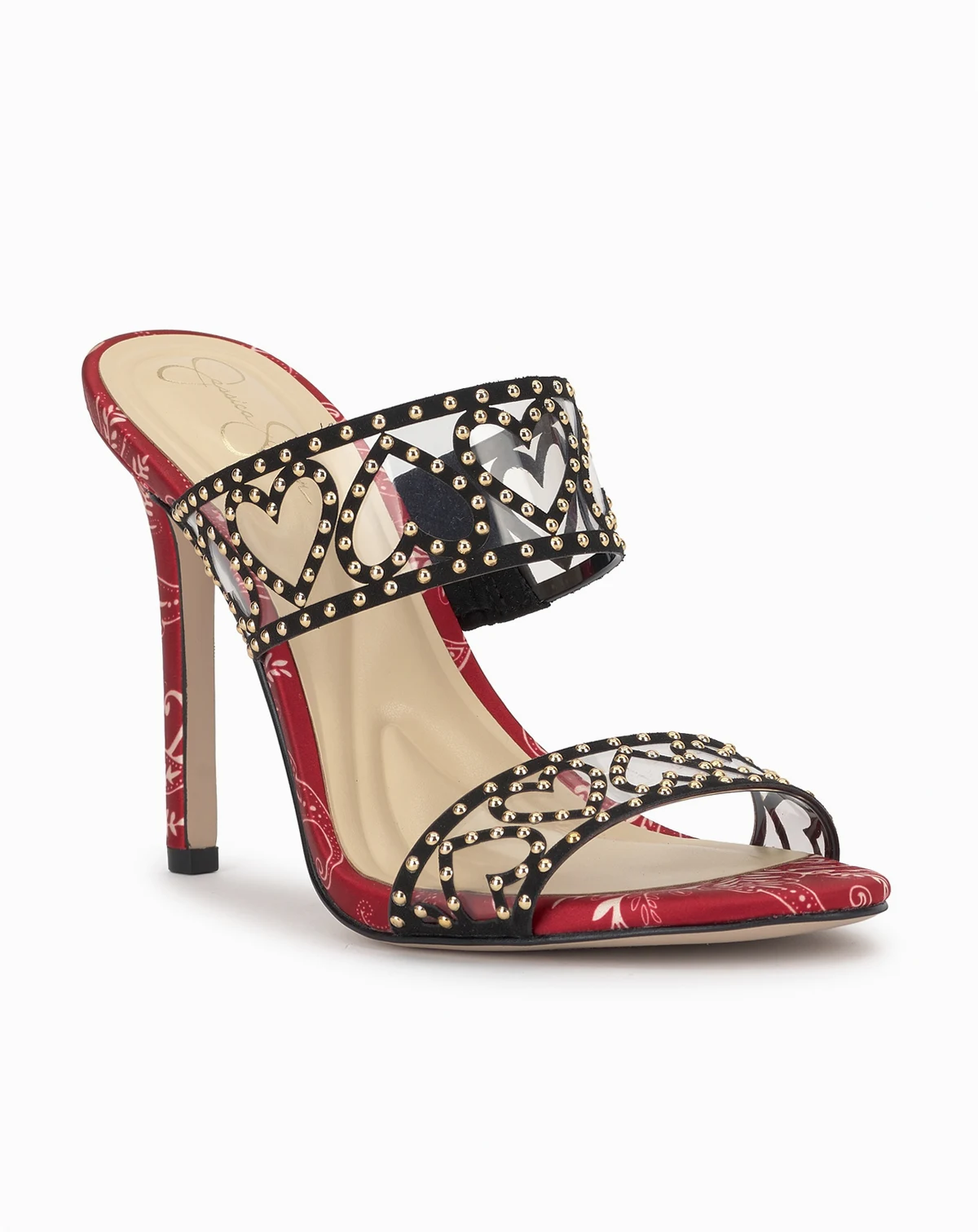 Women's Jovara Double Heart Band Stiletto Dress Sandals