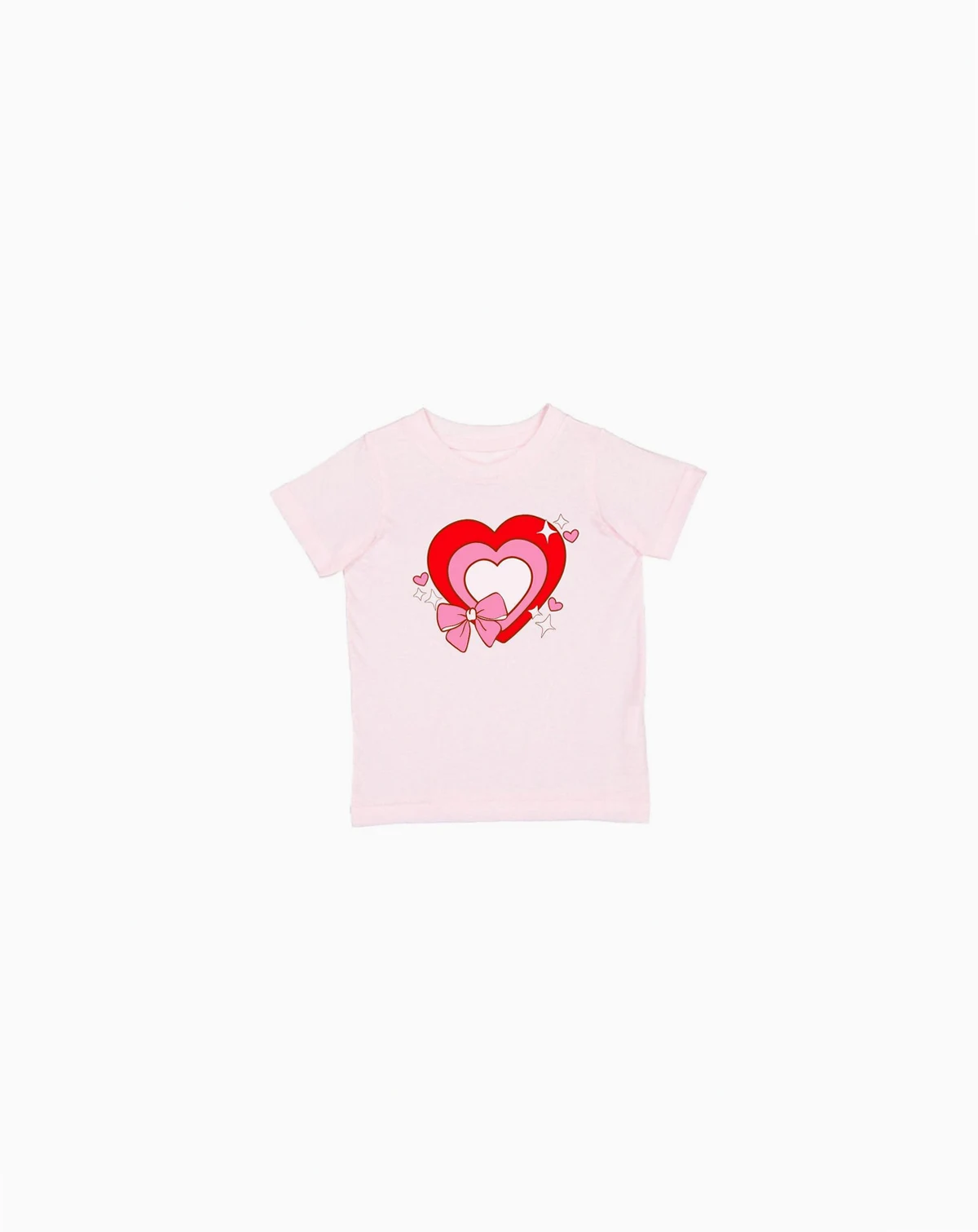 Toddler Girls Bow Love Short Sleeve T-Shirt