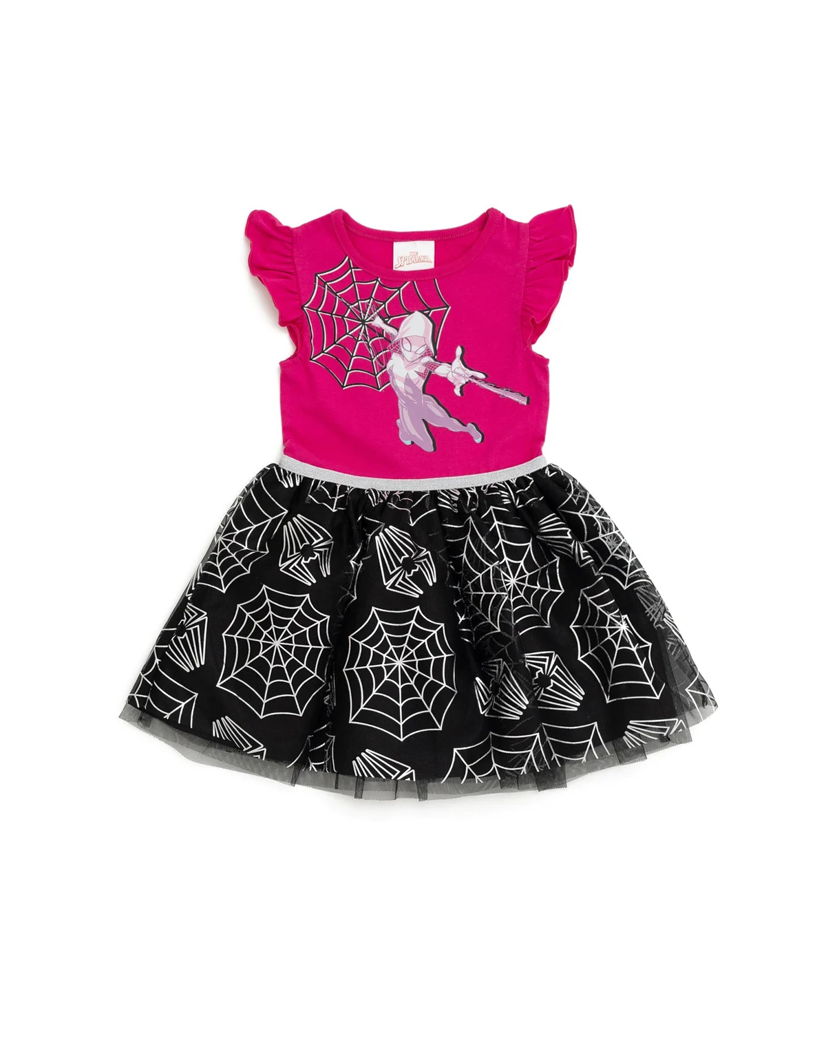 Toddler Girls Marvel Ghost Spider Tulle Tutu Dress to