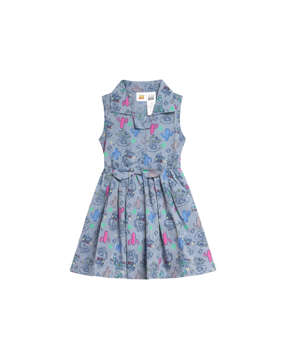 Toddler Girls Chambray Skater Dress to