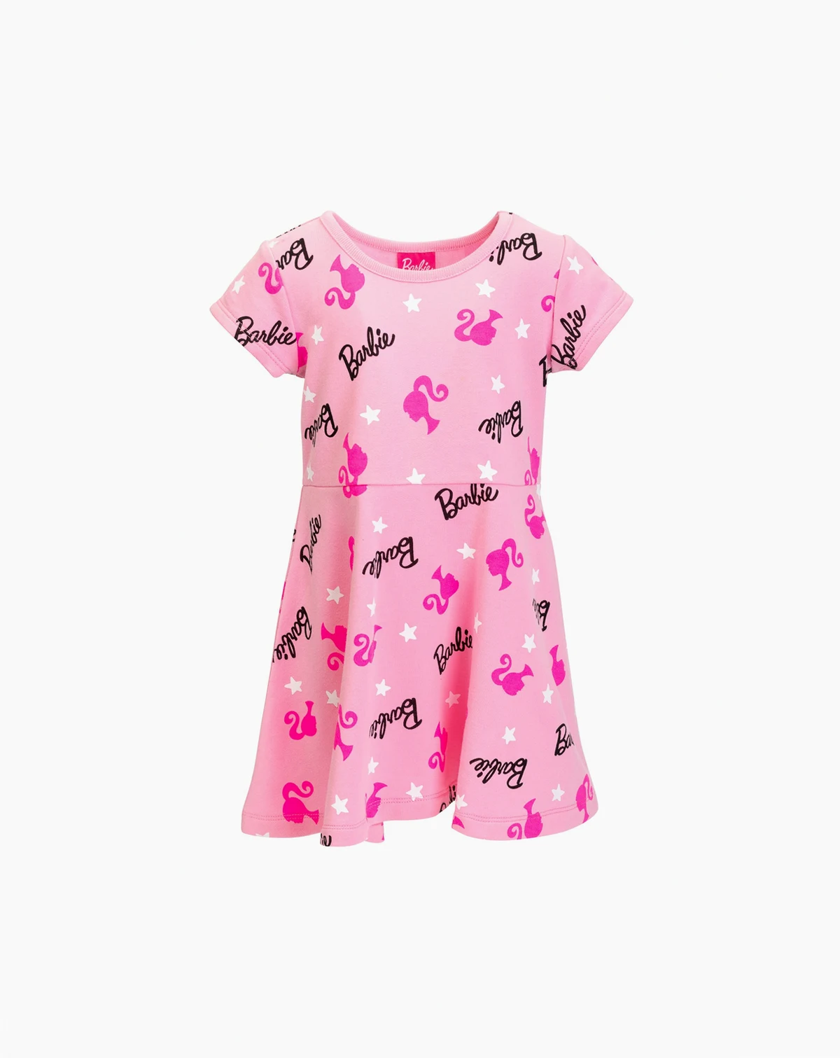 Girls French Terry Skater Dress Pink Toddler| Child
