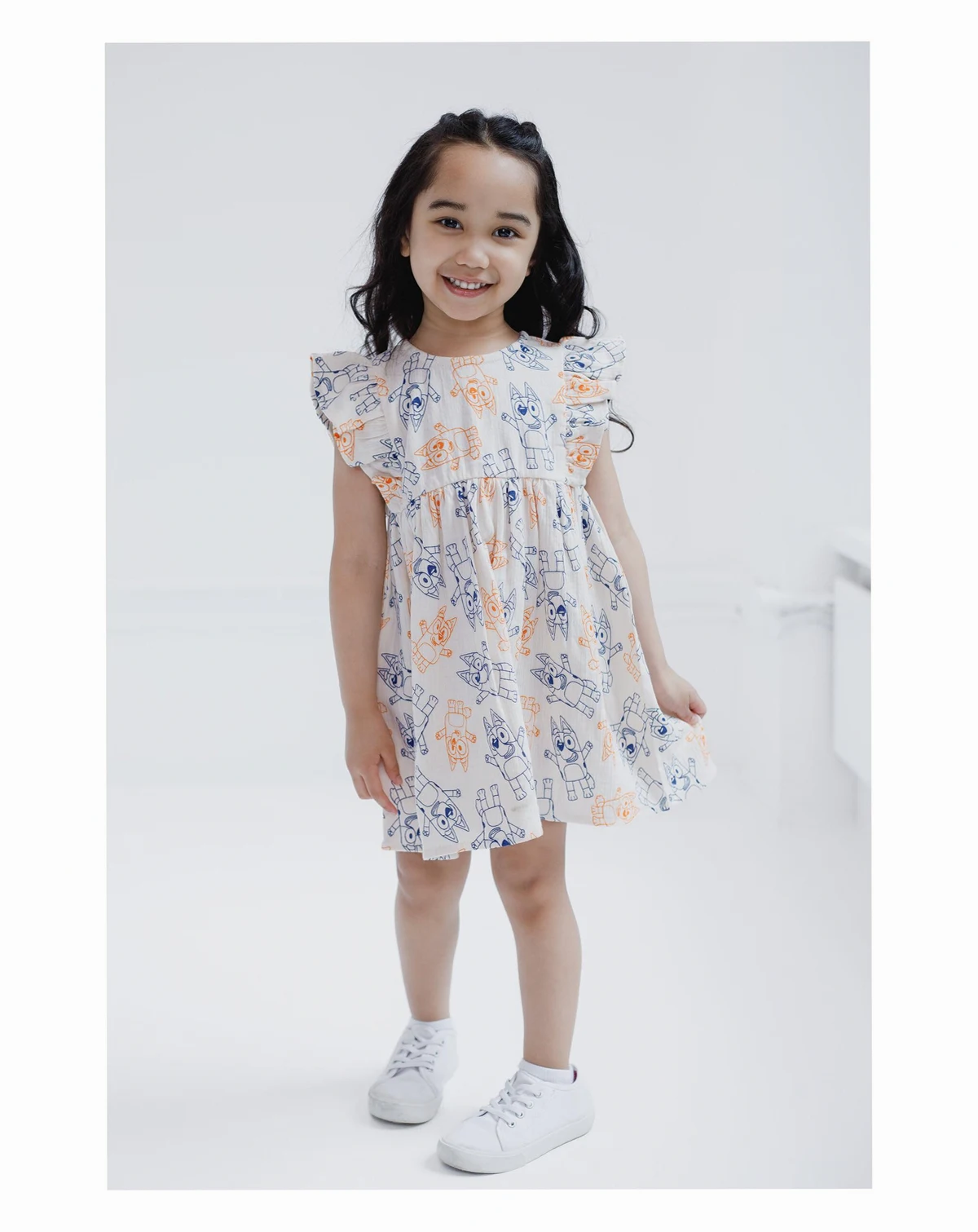 Toddler Girls Cotton Gauze Matching Family Button Down Shirt and Shorts Outfit Set