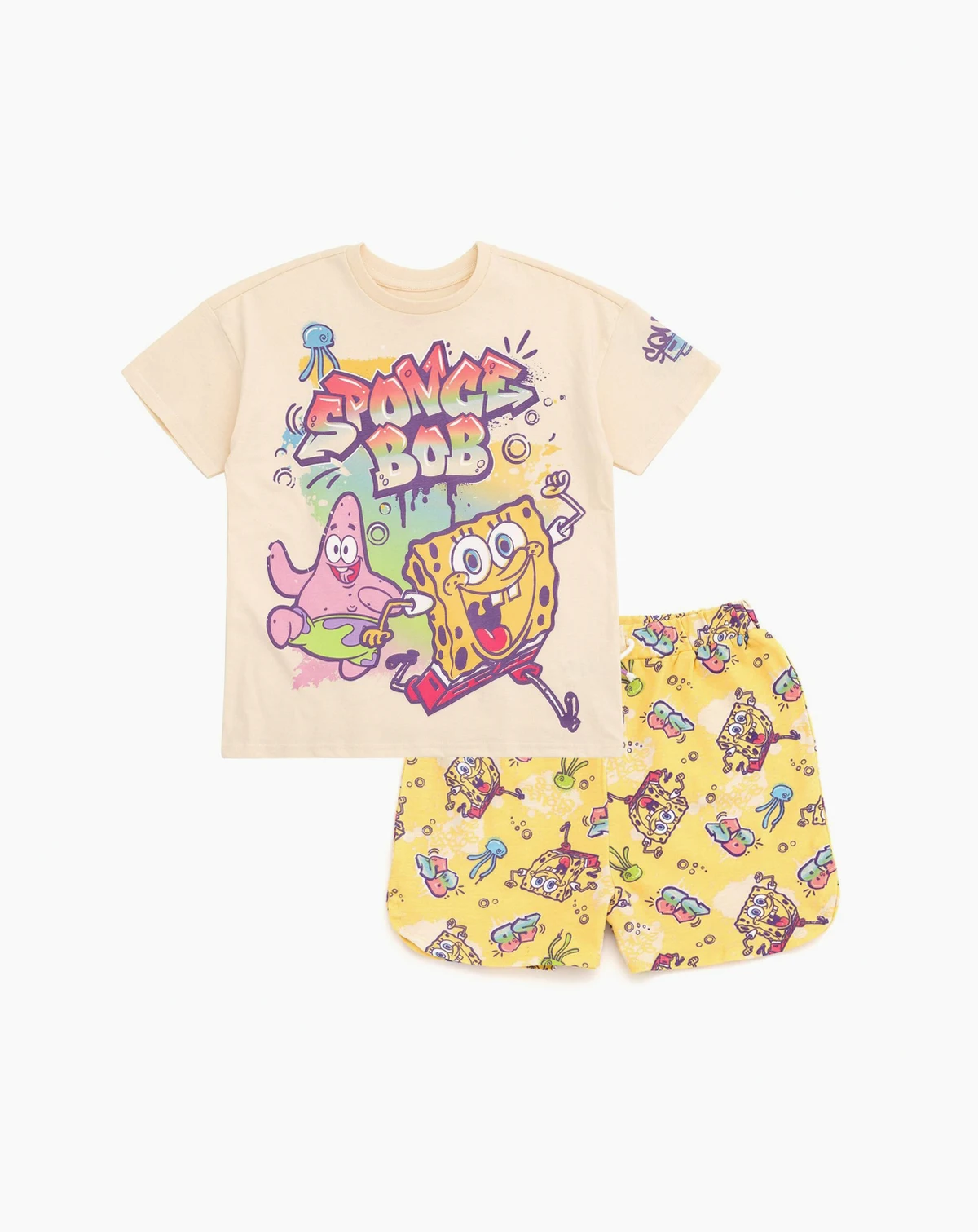 Toddler Girls T-Shirt and French Terry Shorts Outfit Set