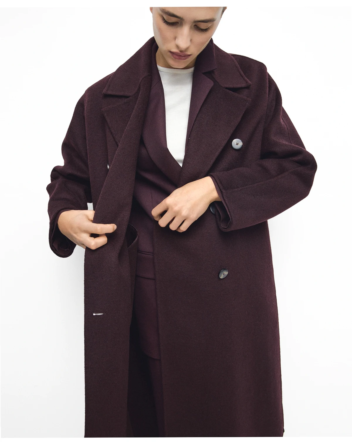 Women's Handmade Oversized Wool Coat