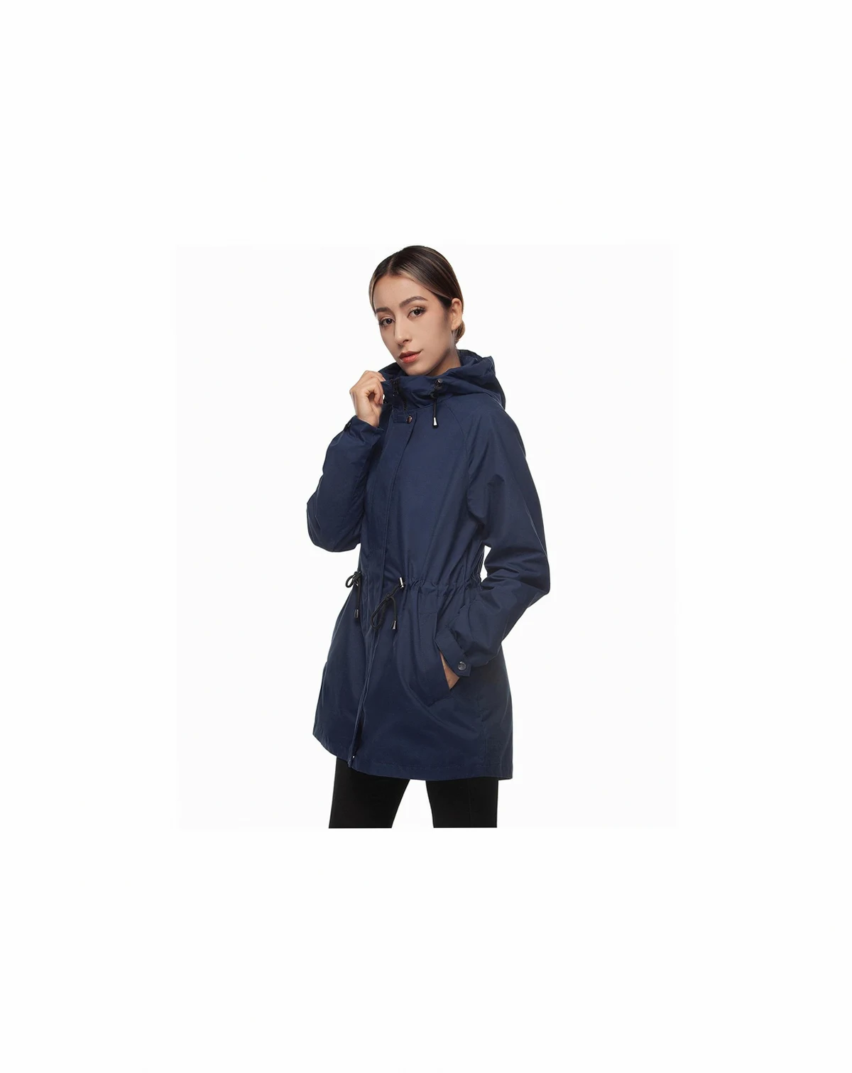 Women's Hooded Anorak Trench Coat