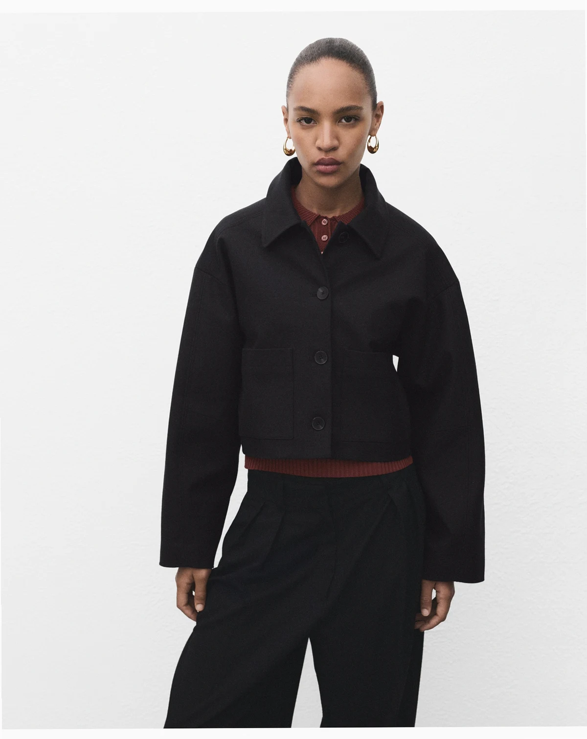 Women's Pockets Cropped Jacket