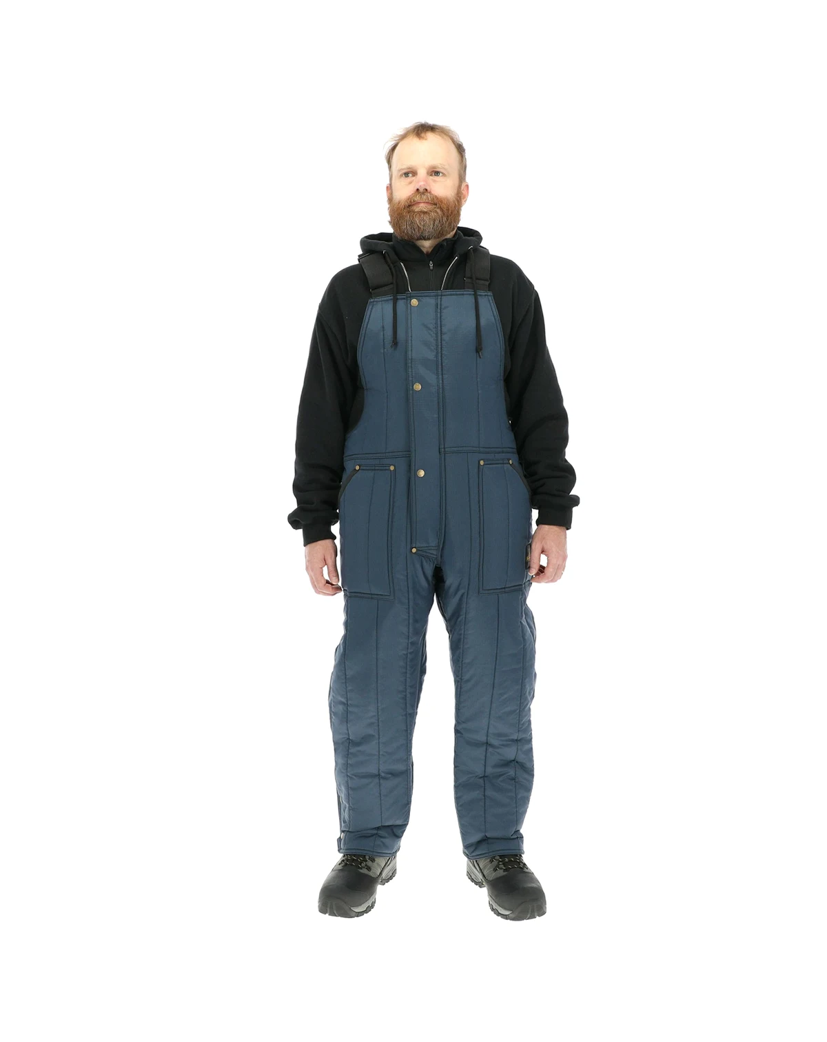 Men's Cooler Wear Bib Overalls - 10°F Comfort, Insulated, Water-Repellent, Durable, Workwear for Freezer & Cold Environments