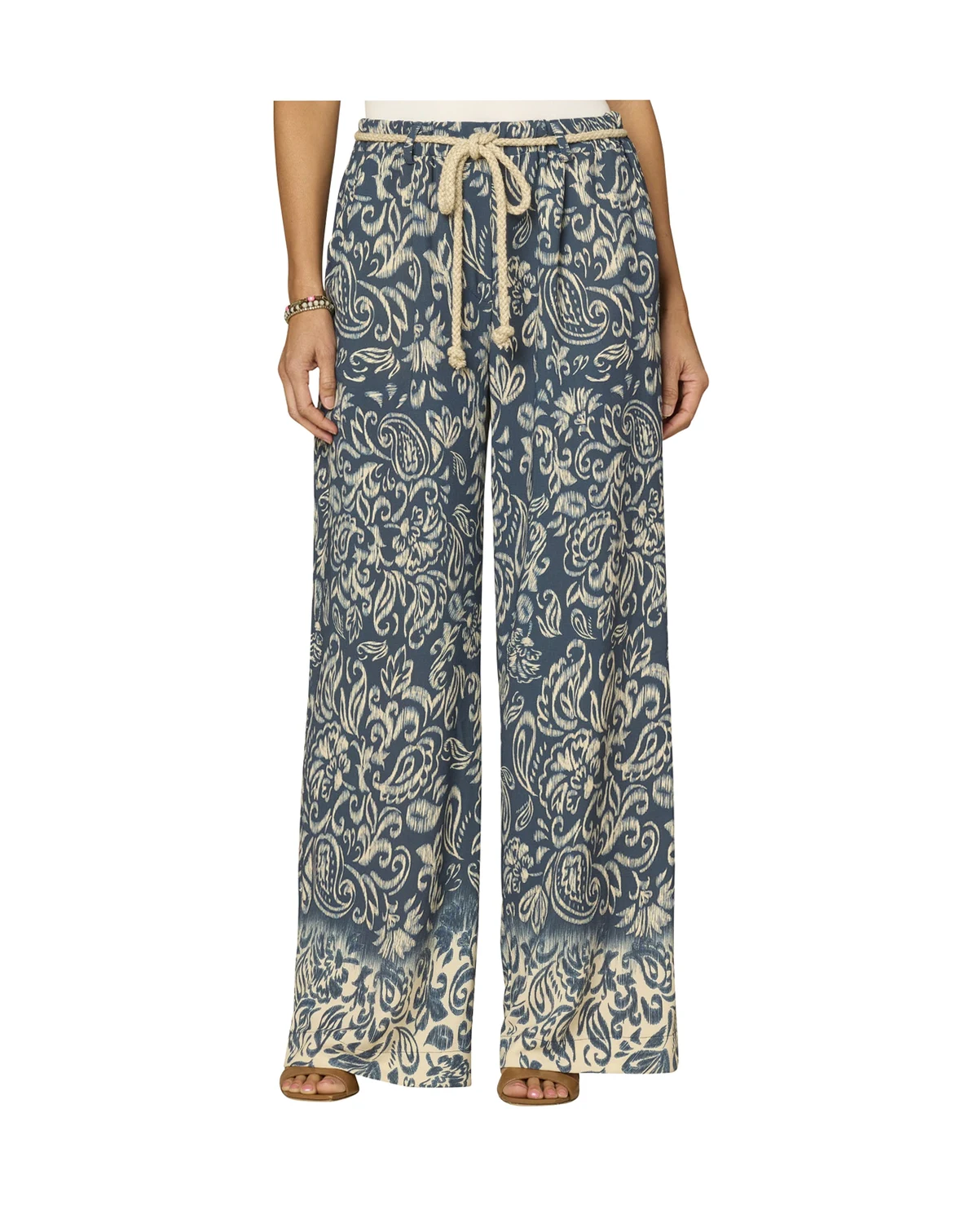 Petite Pleated Wide-Leg Pants