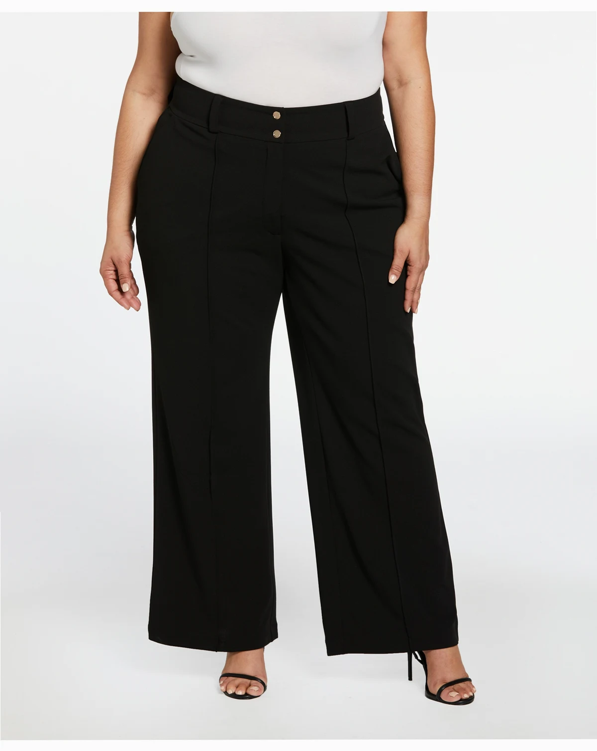 Plus Size Wide Leg Pants