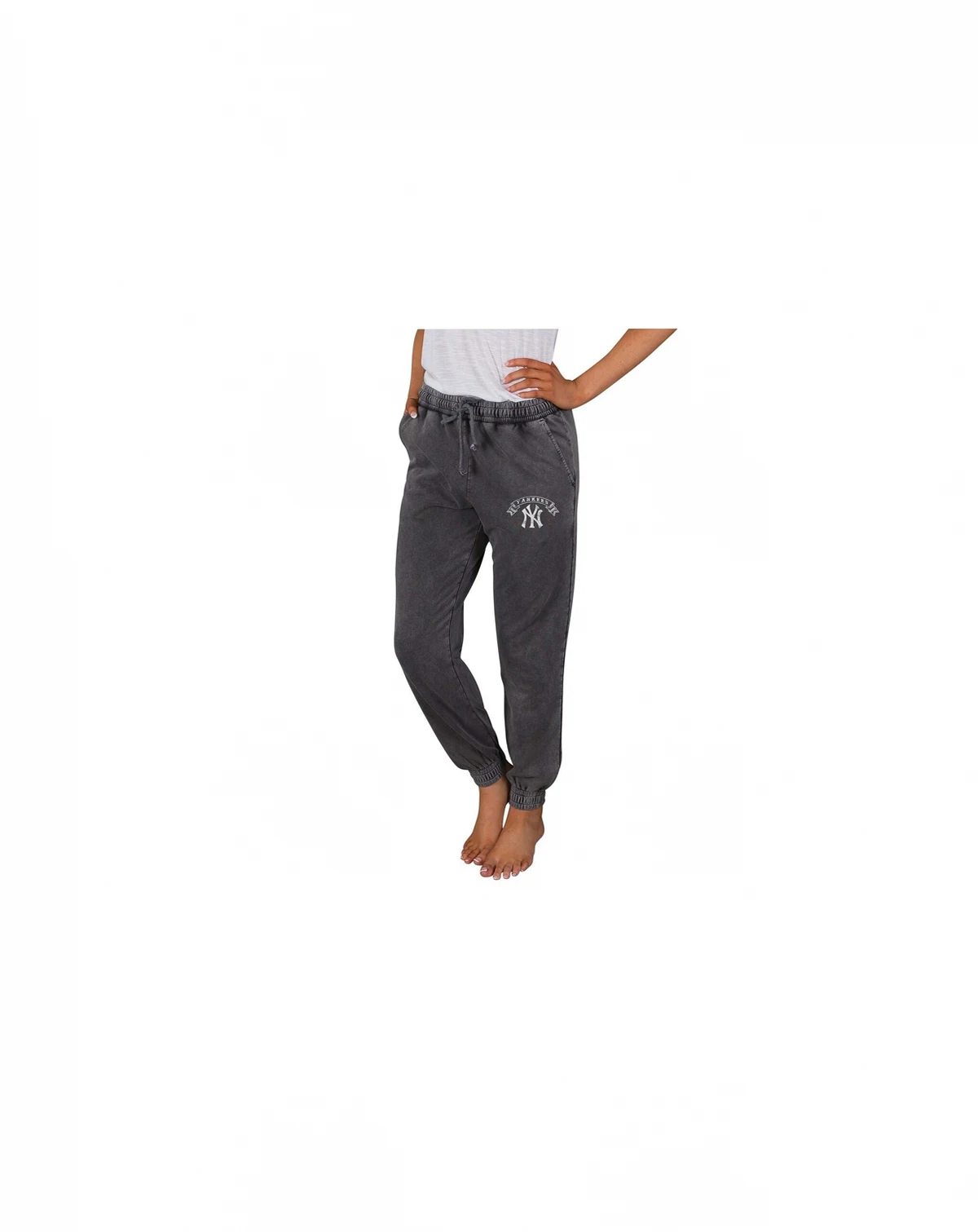 Women's Charcoal New York Yankees Mist French Terry Jogger Pants