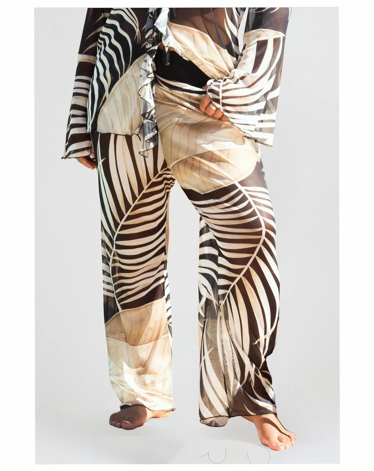 Women's Print Wide Leg Resort Pants