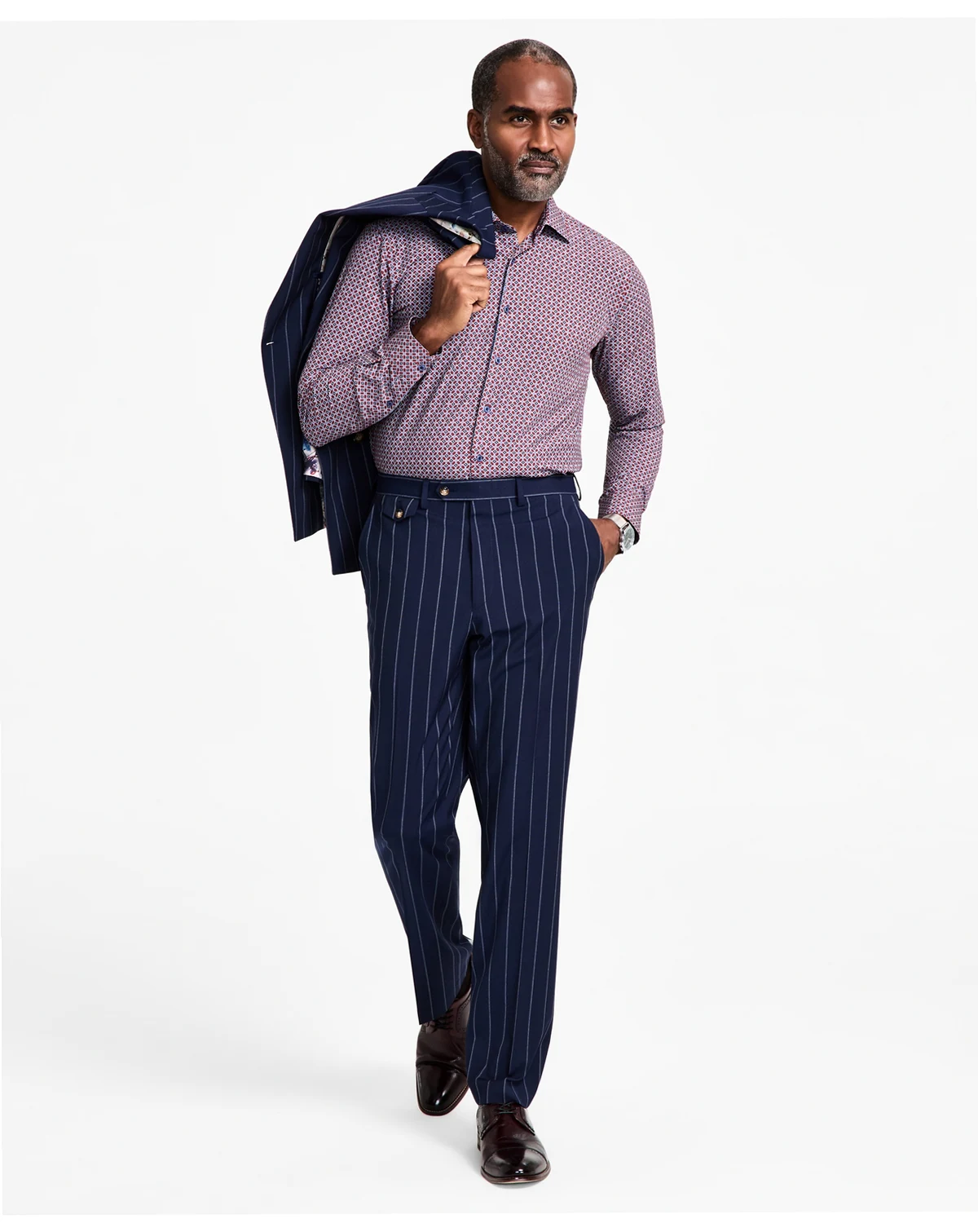 Men's Regular-Fit Pinstripe Suit Pants